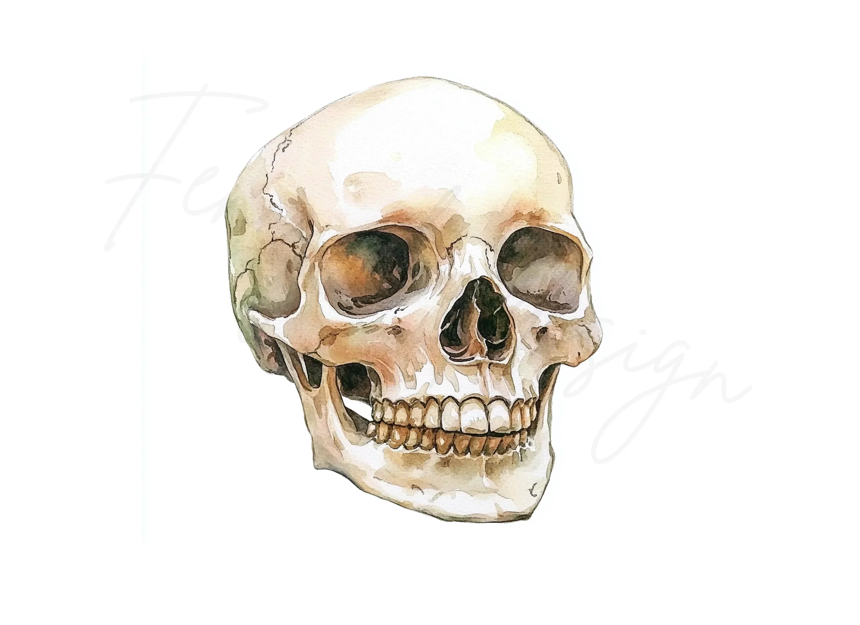 Human Skulls Clipart Bundle - Image 3