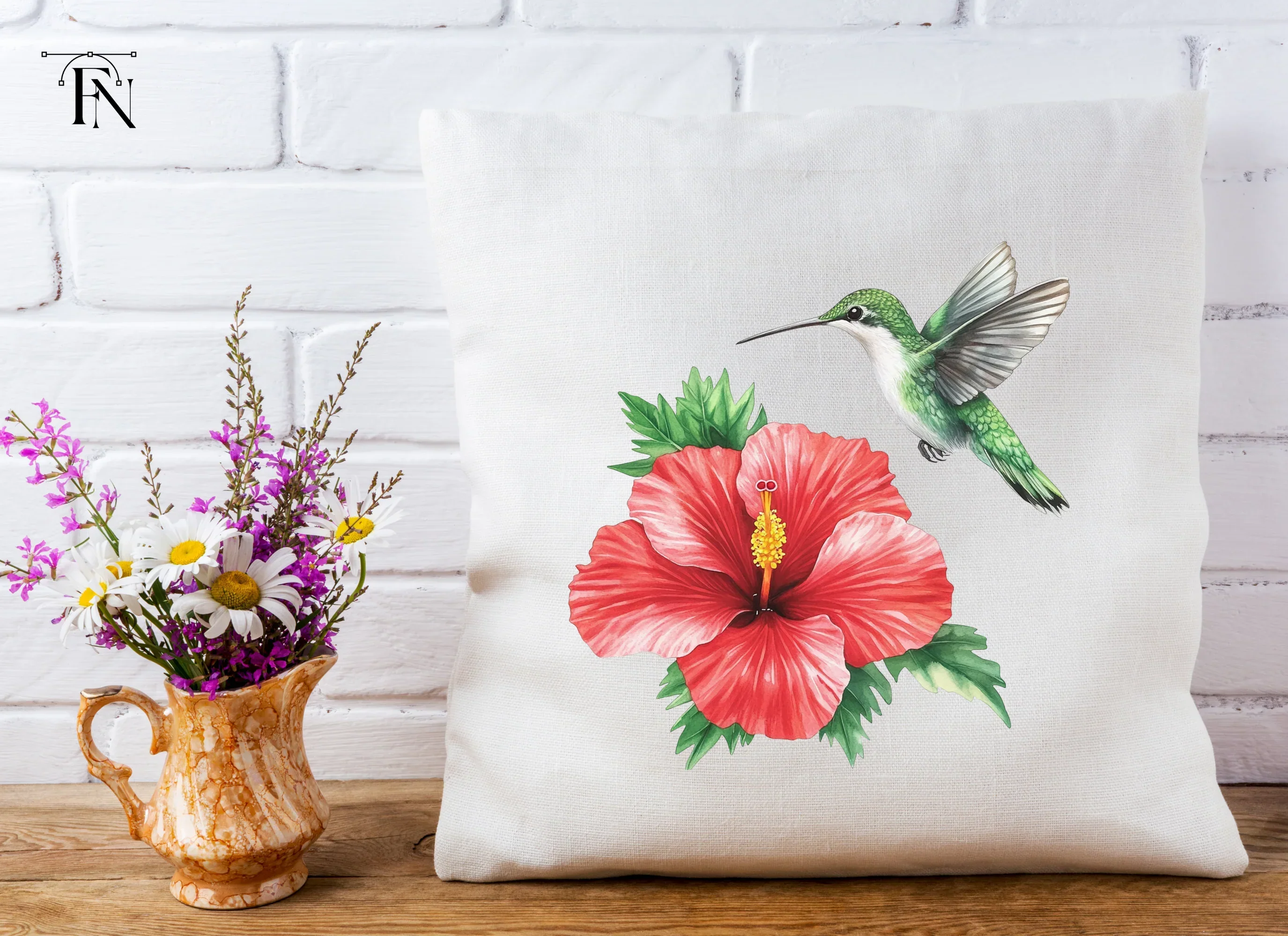 Hummingbird and Hibiscus Clipart Bundle - Image 5