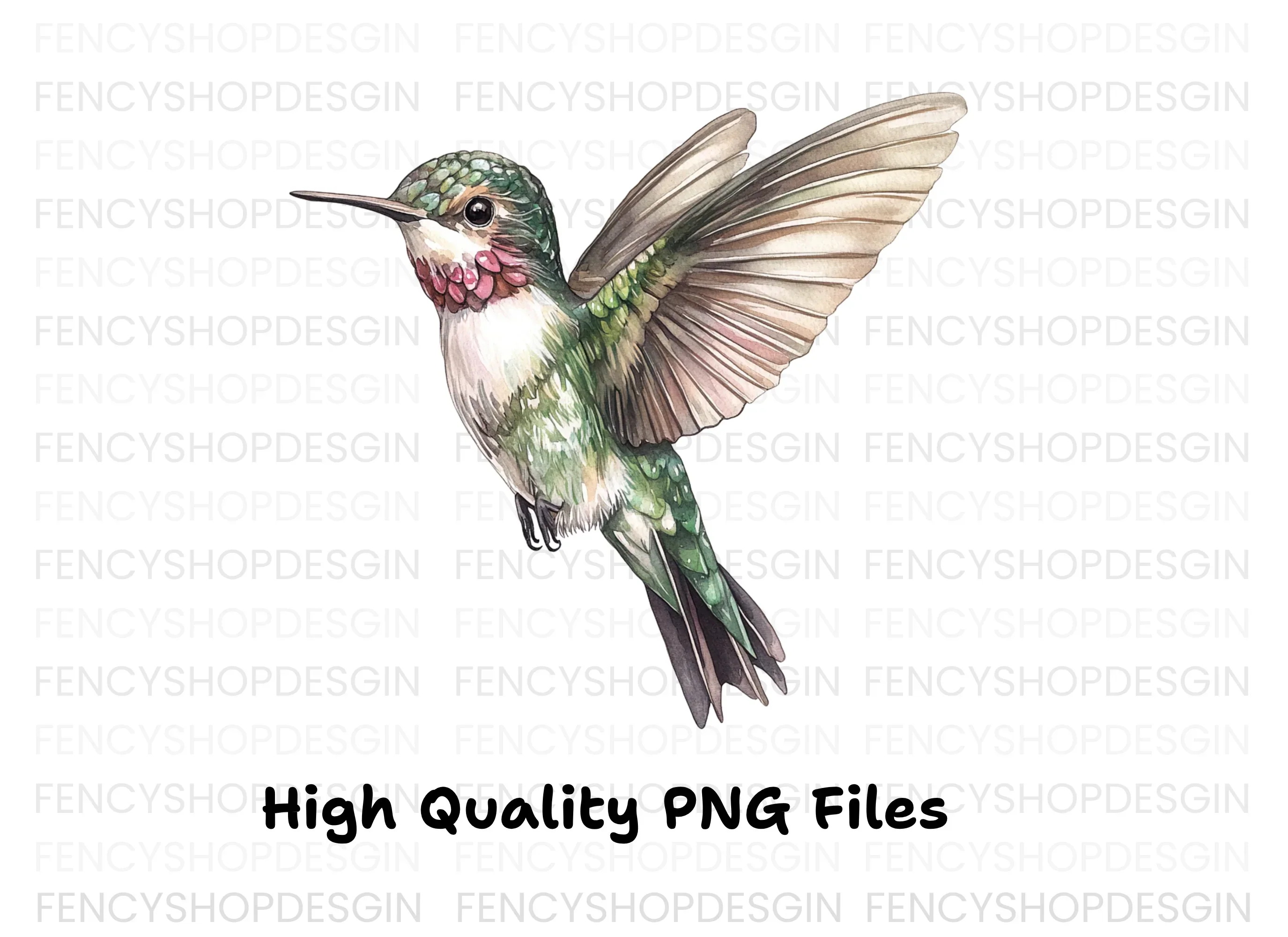 Hummingbird Clipart Bundle - Image 3