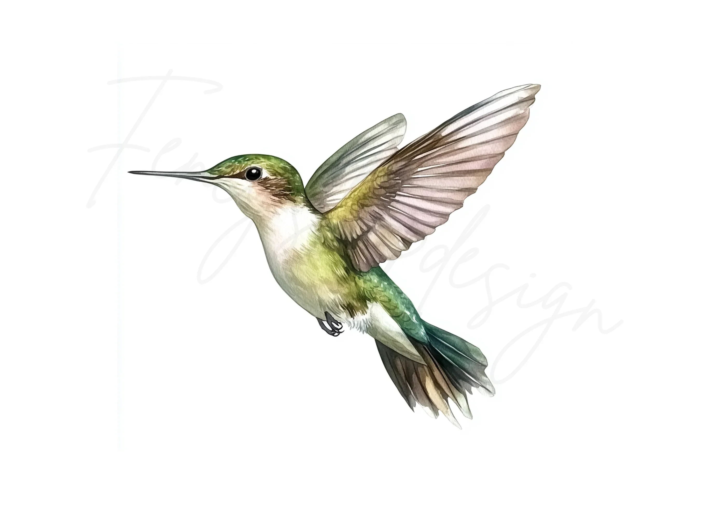 Hummingbird Clipart Bundle - Image 3