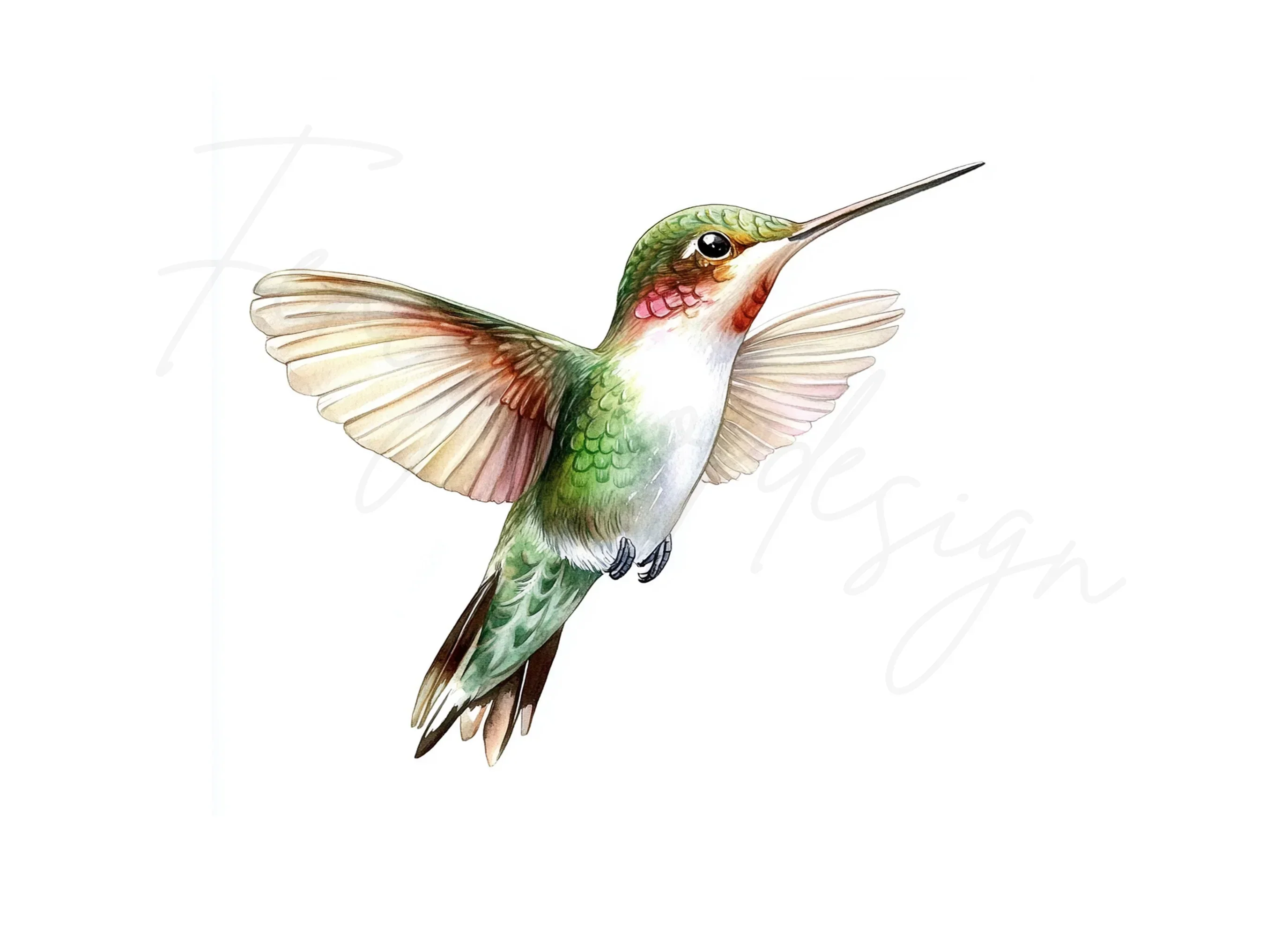 Hummingbird Clipart Bundle - Image 3