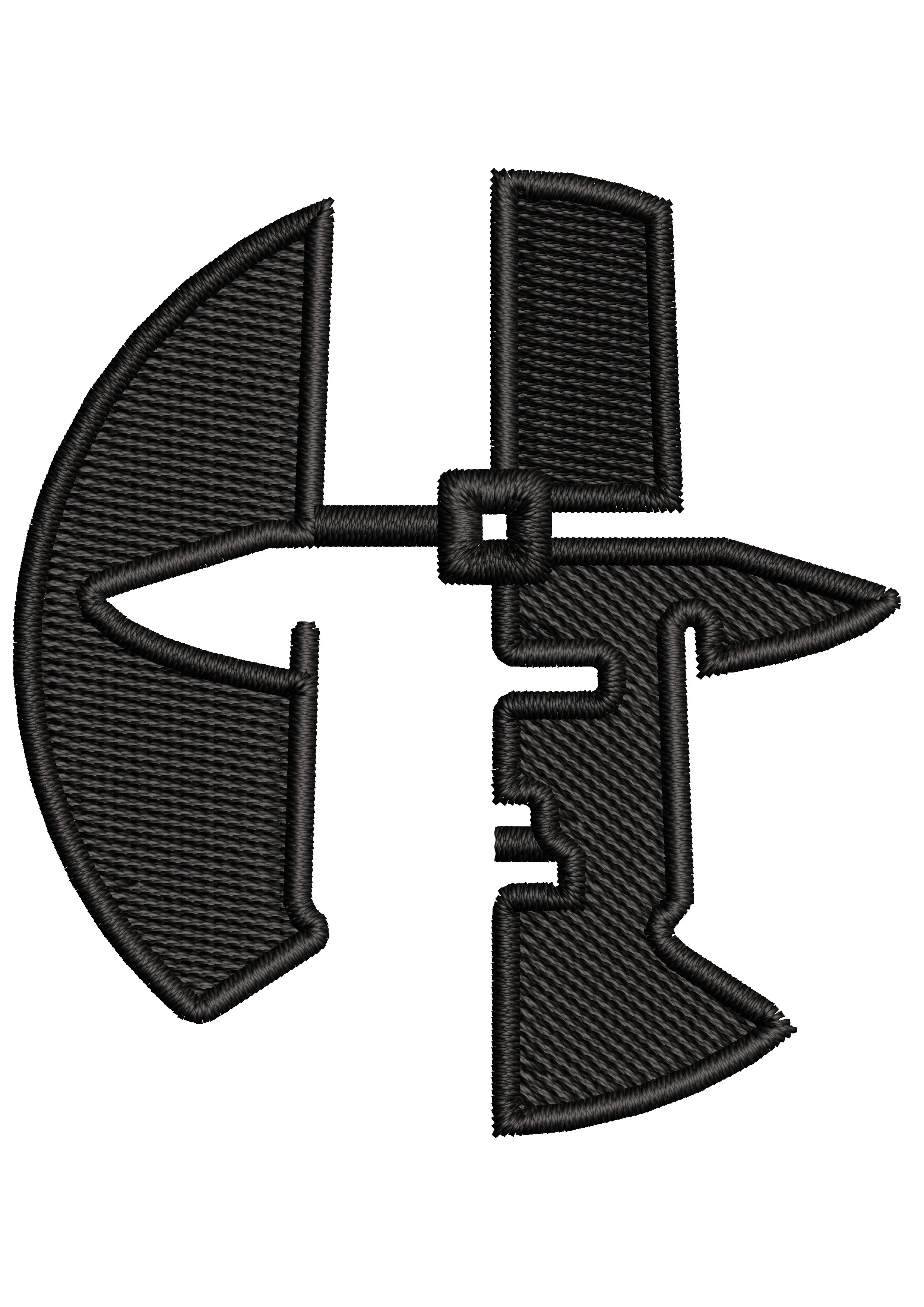 Hunter Man Embroidery Design