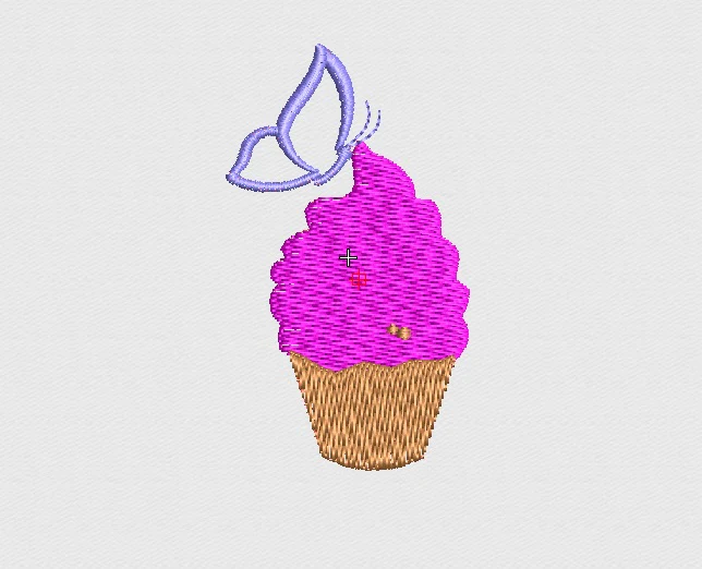 Ice Cream Embroidery Design