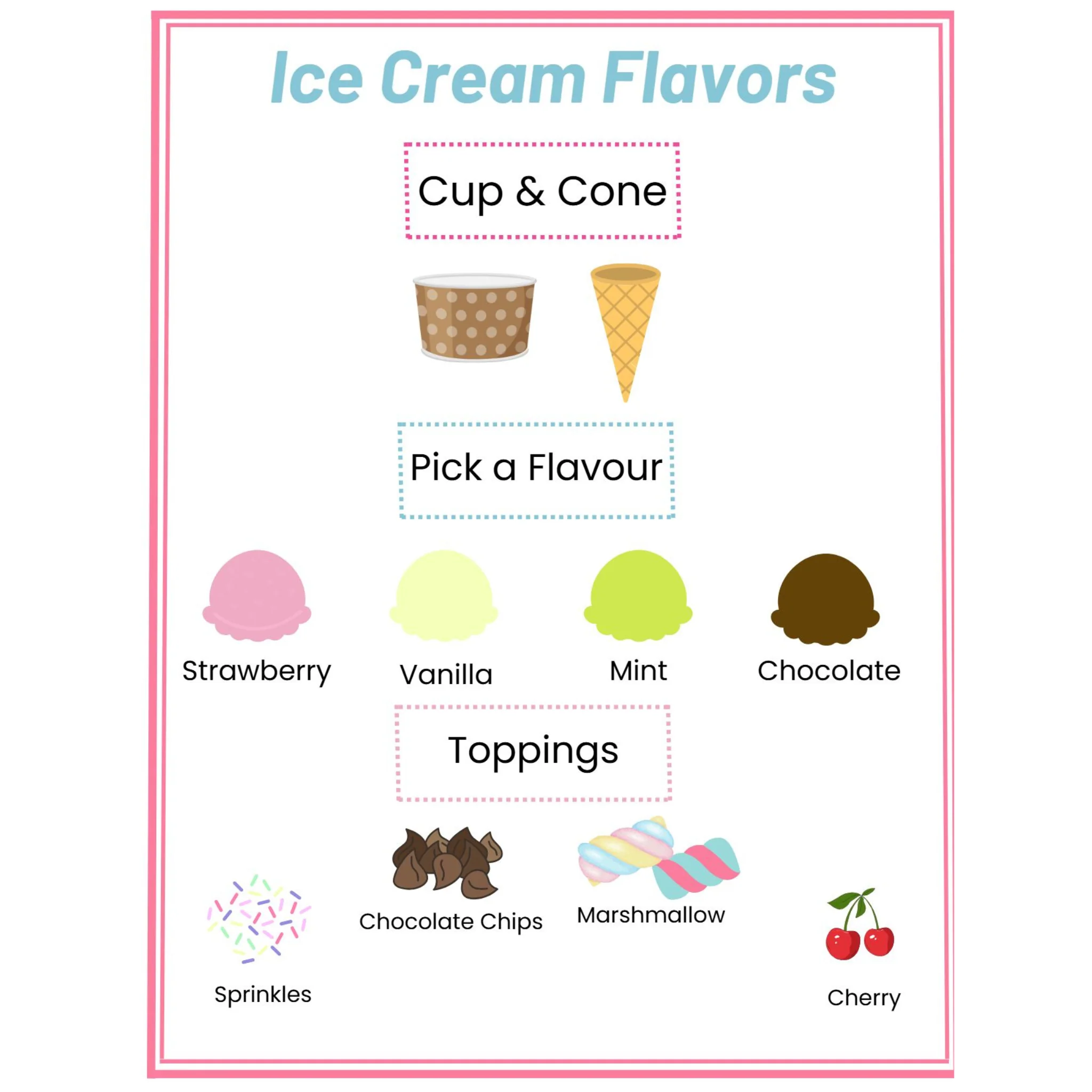 Ice Cream Shop Dramatic Play Pack - Image 3