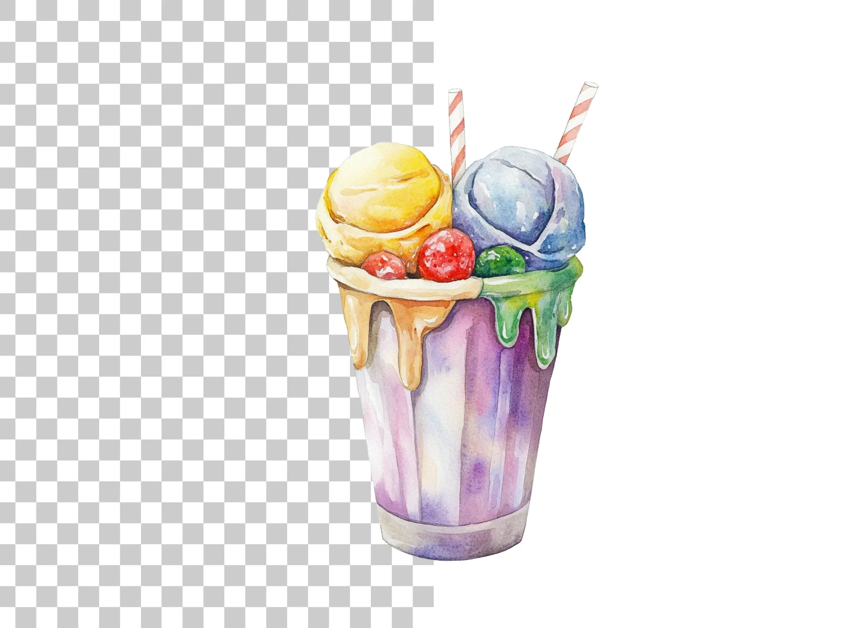 Ice Cream Sundae Clipart Bundle - Image 2