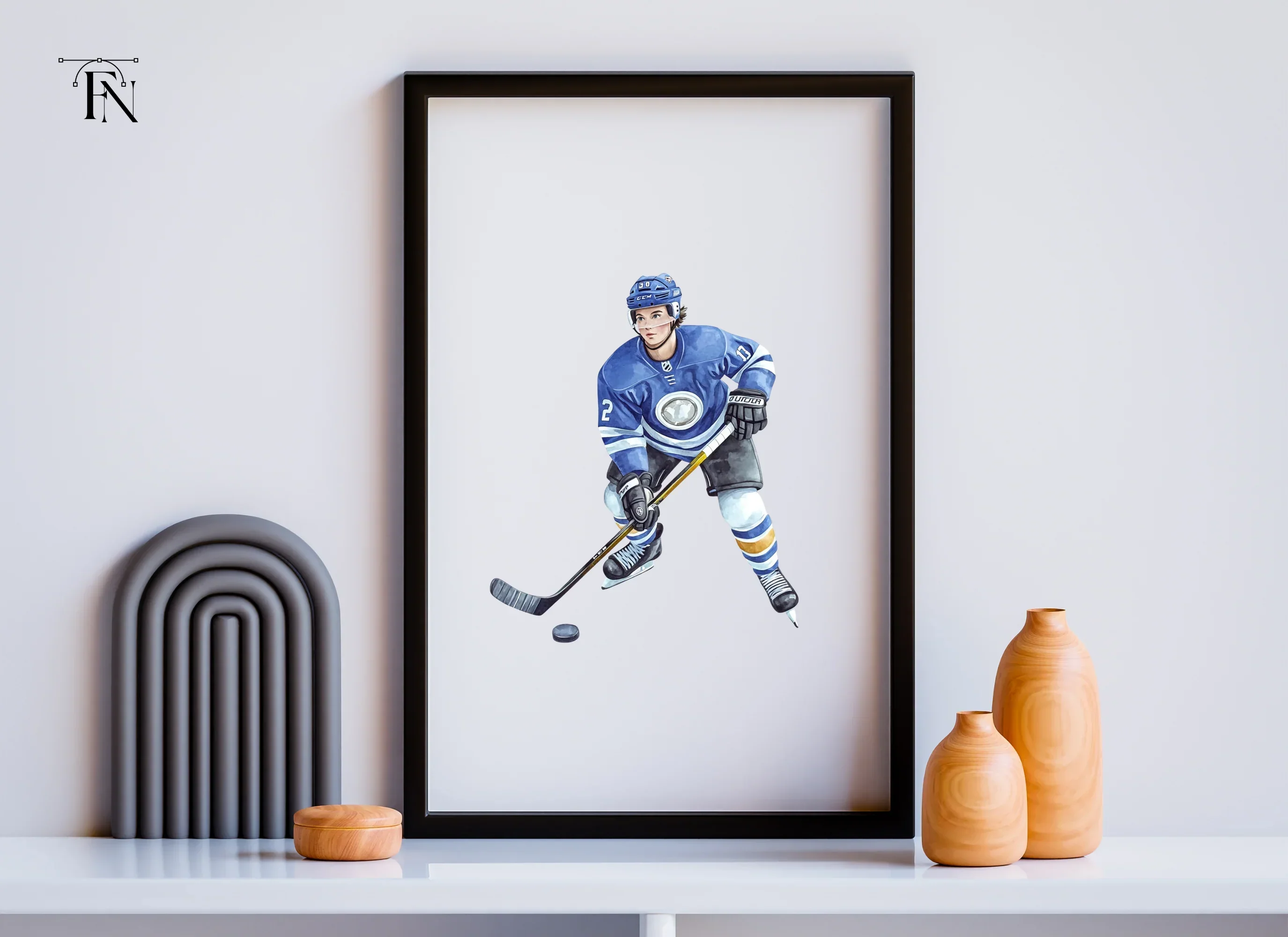 Ice Hockey Action Figures Clipart Bundle - Image 6
