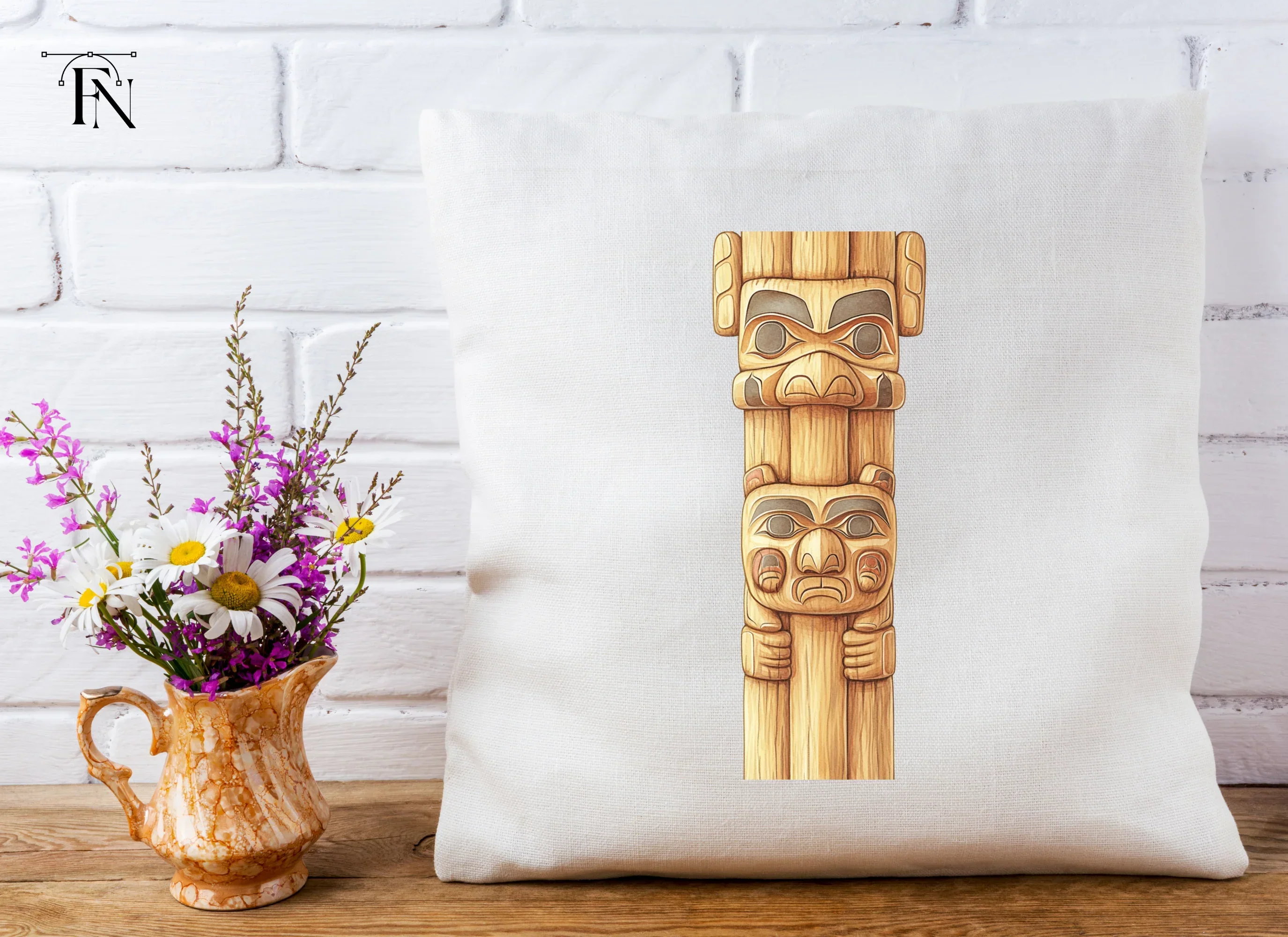 Indigenous Totem Pole Clipart Bundle - Image 5