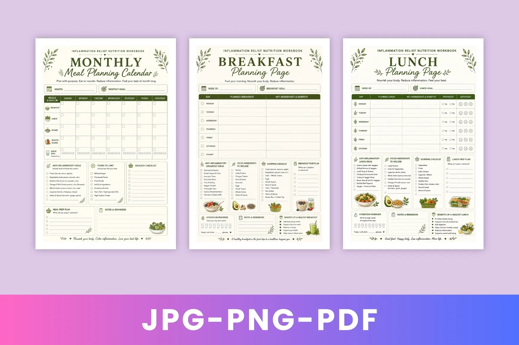 Inflammation Relief Nutrition Workbook - Image 2