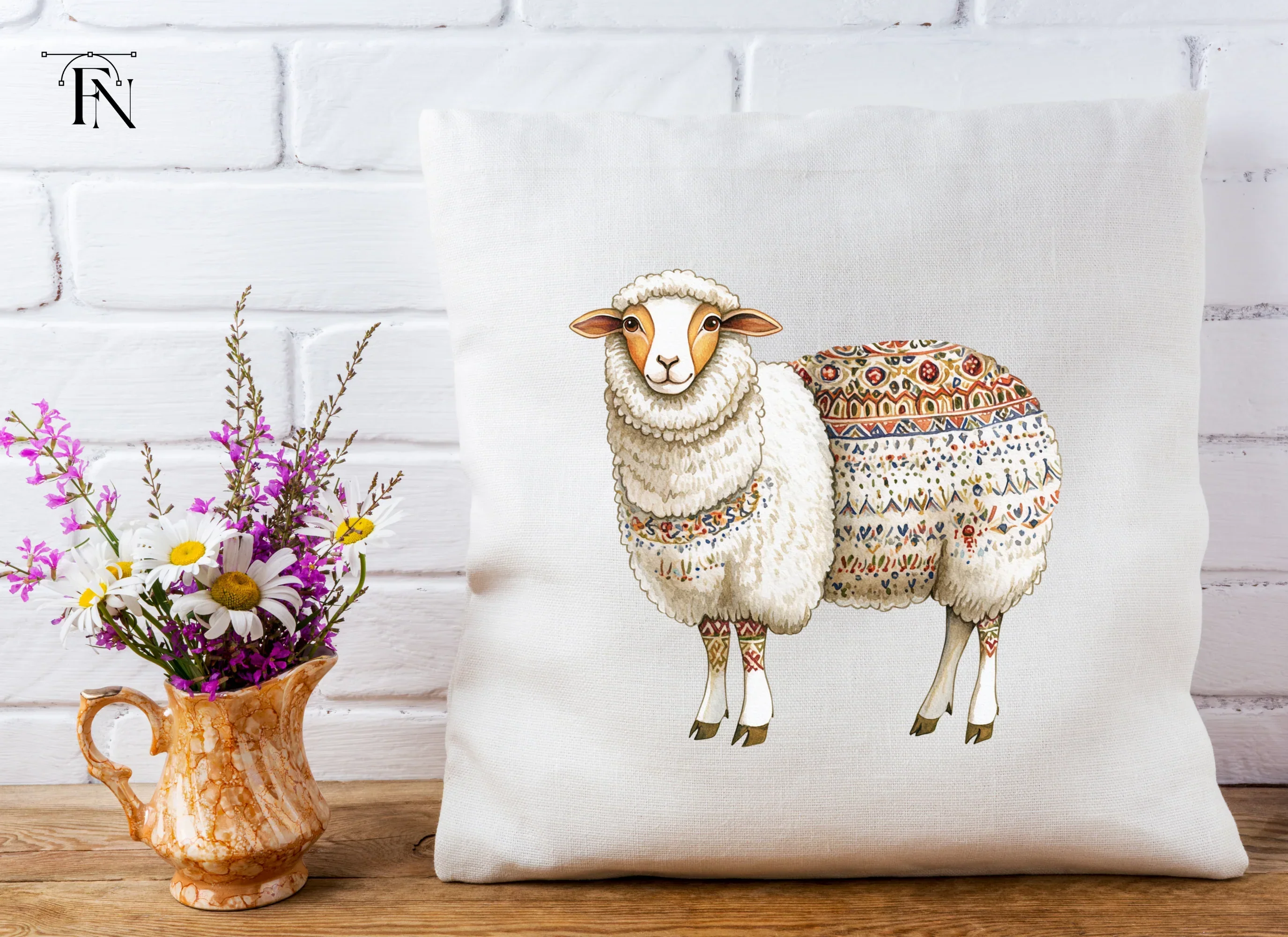 Intricate Patterned Sheep Clipart Bundle - Image 4