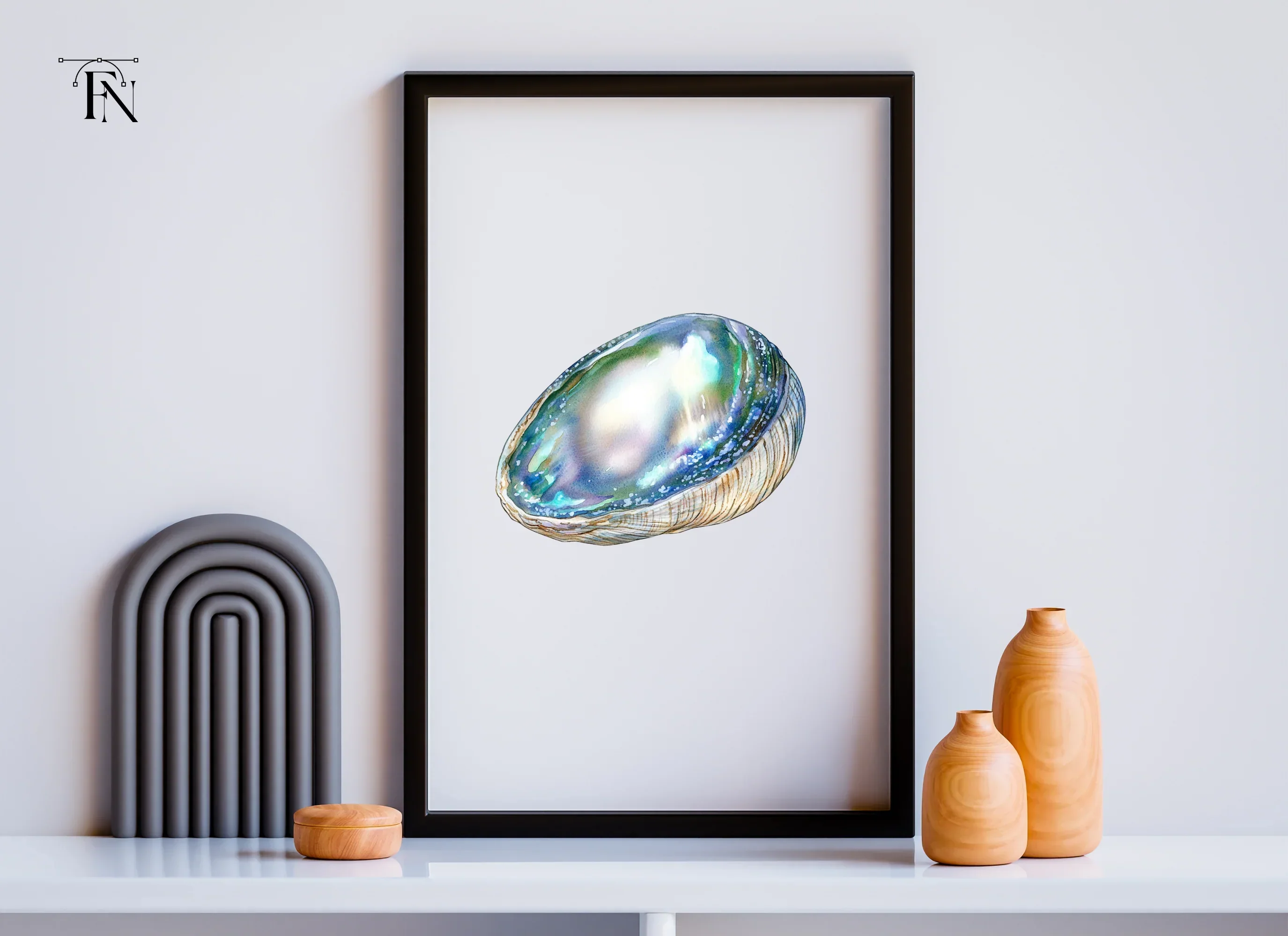 Iridescent Abalone Shells Clipart Bundle - Image 6