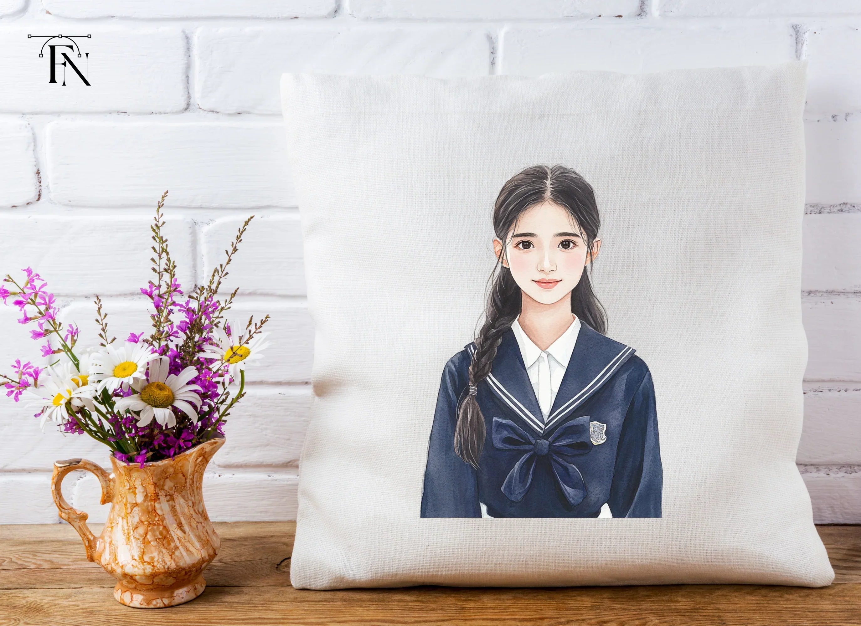 Japanese School Girl Uniform Clipart Bundle - Image 5