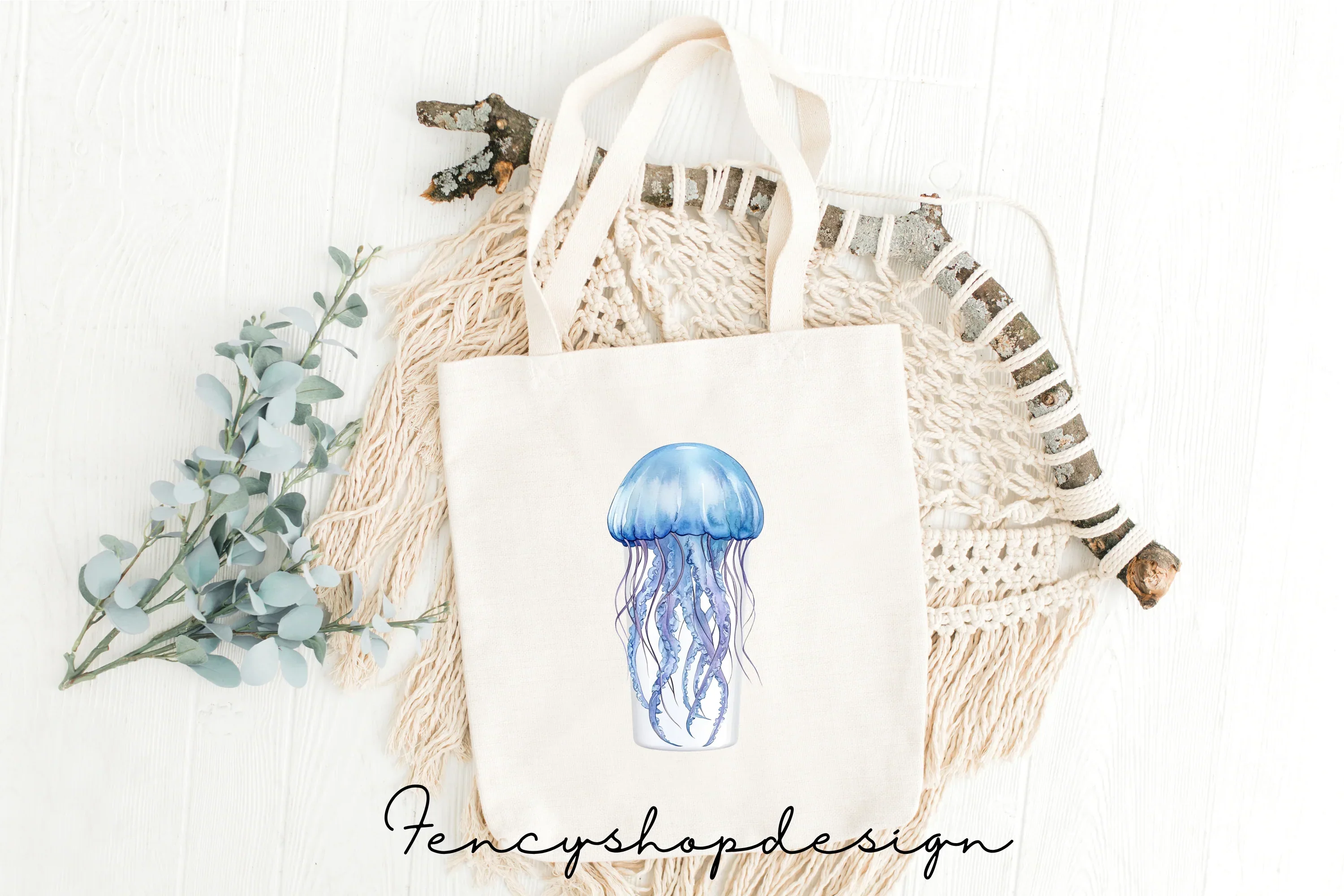 Jellyfish Ocean Clipart Bundle - Image 4