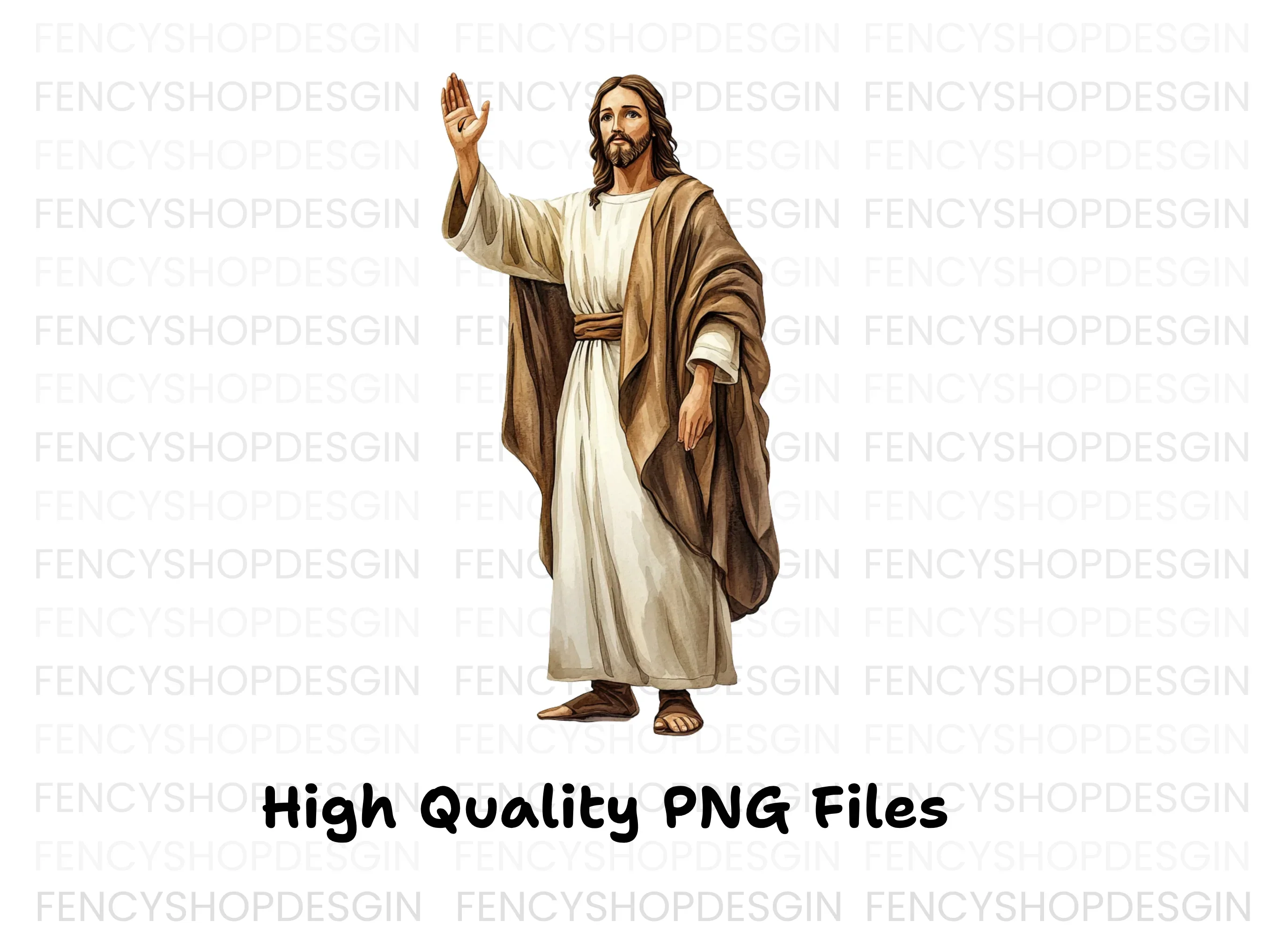 Jesus Waving and Blessing Clipart Bundle - Image 3
