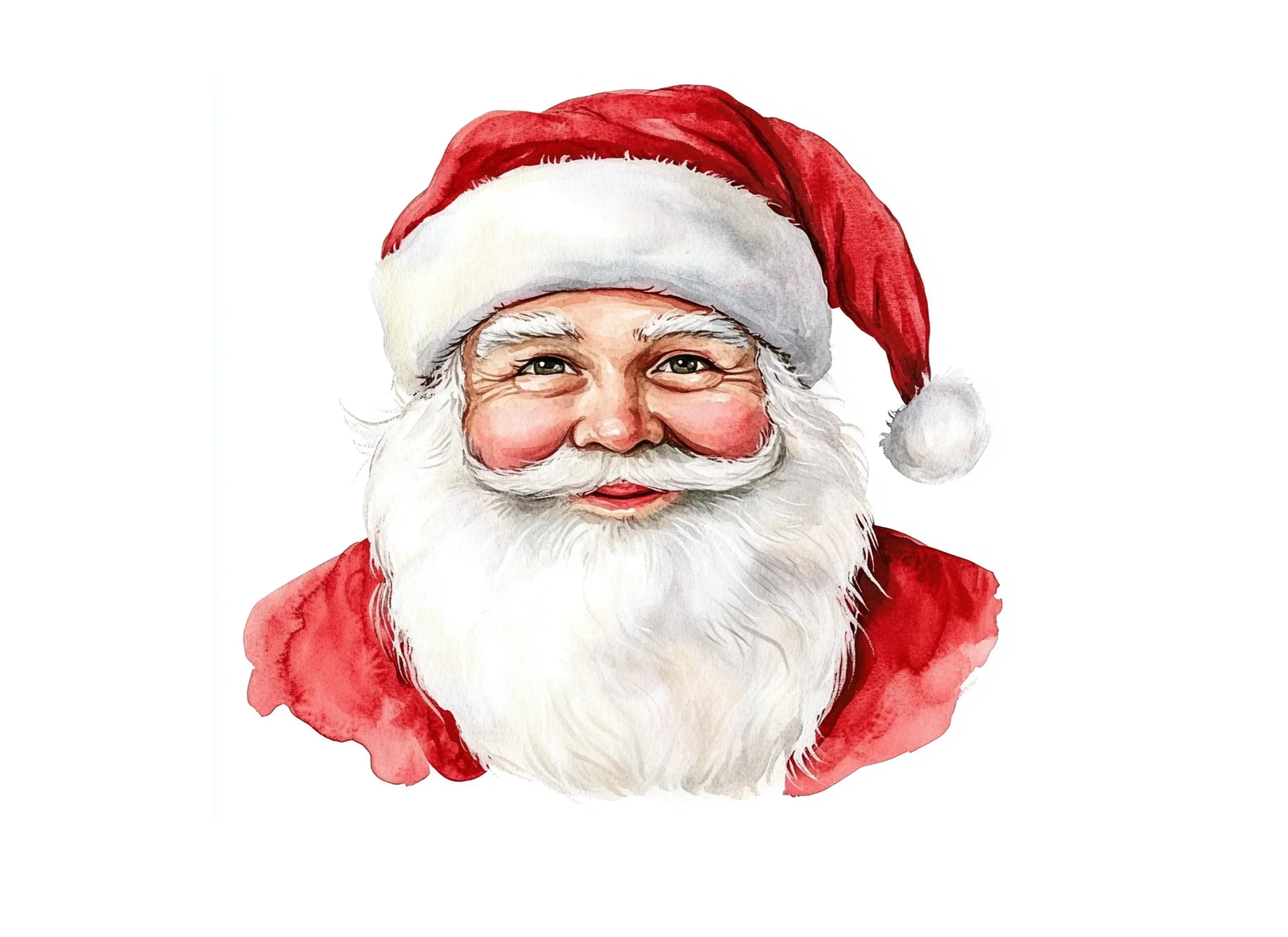 Jolly Santa Faces Clipart Bundle - Image 2