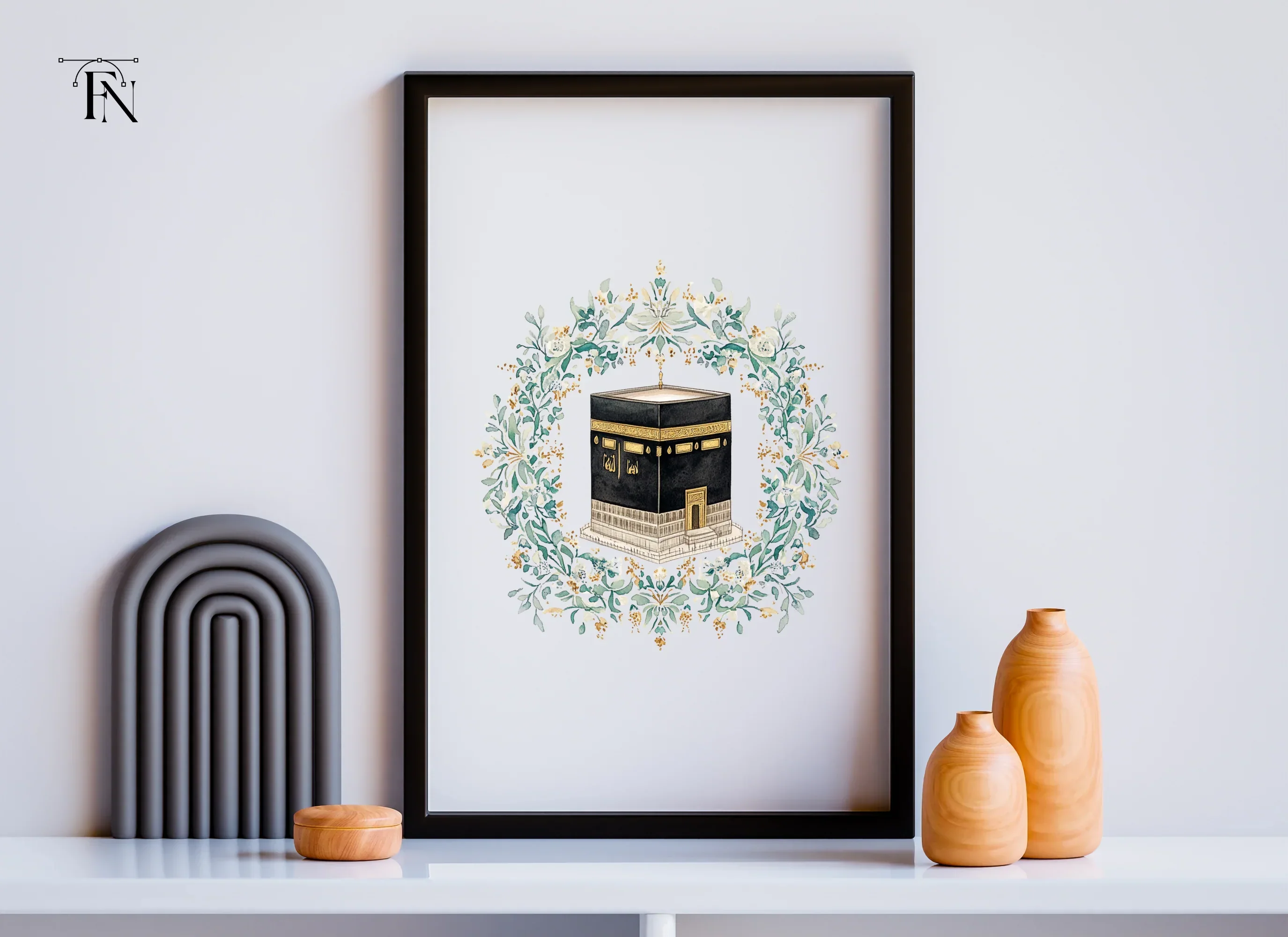 Kaaba Floral Wreath Clipart Bundle - Image 5