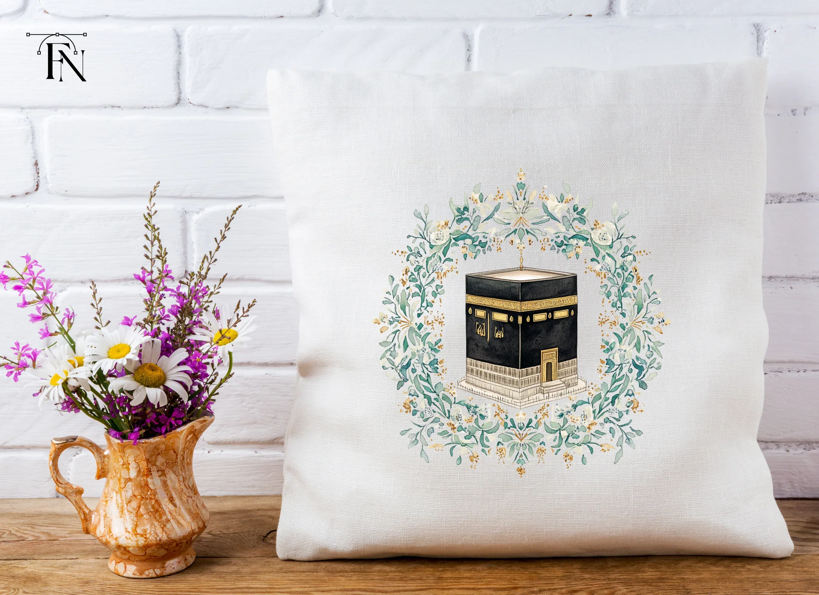 Kaaba Floral Wreath Clipart Bundle - Image 6