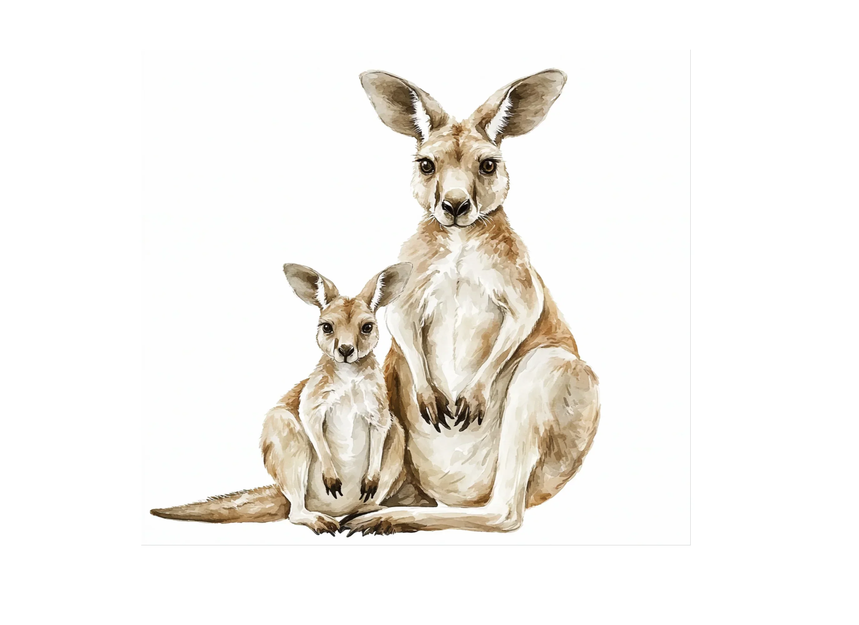 Kangaroo and Joey Clipart Bundle - Image 3