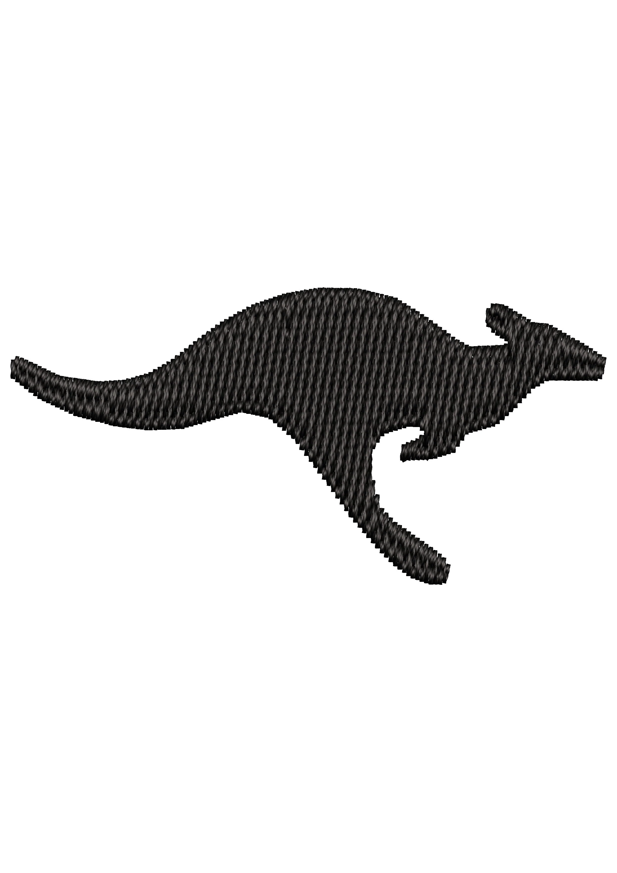 Kangaroo Embroidery Design