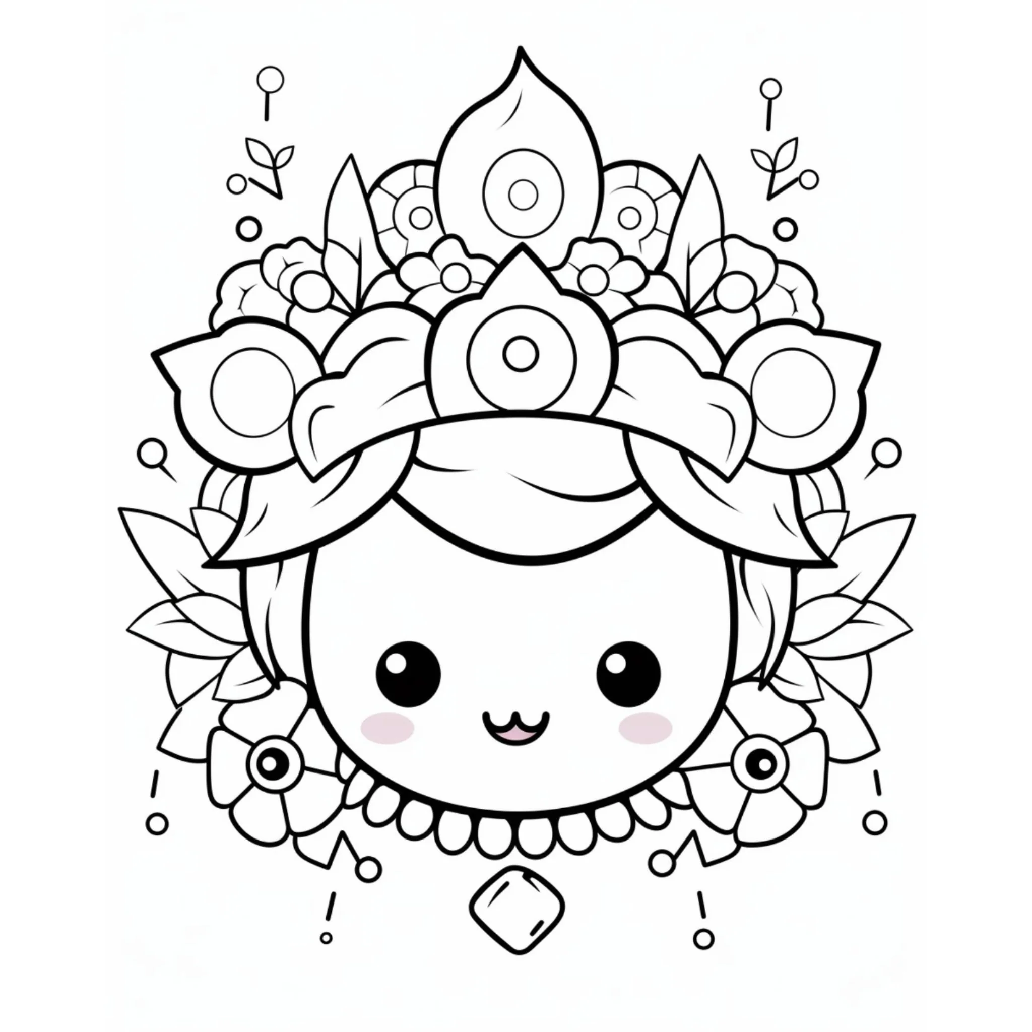 Kawaii Coloring Pages for Kids - Image 2