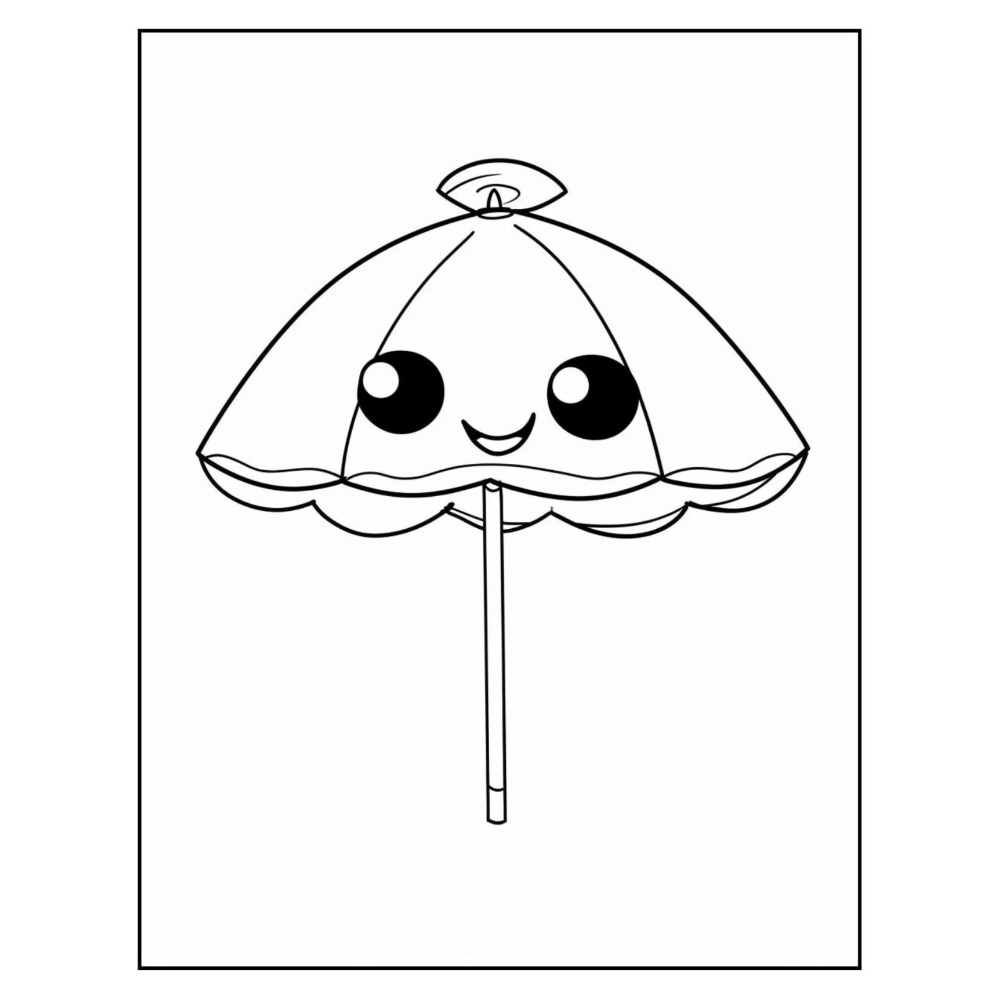 Kawaii Summer Coloring Pages - Image 4