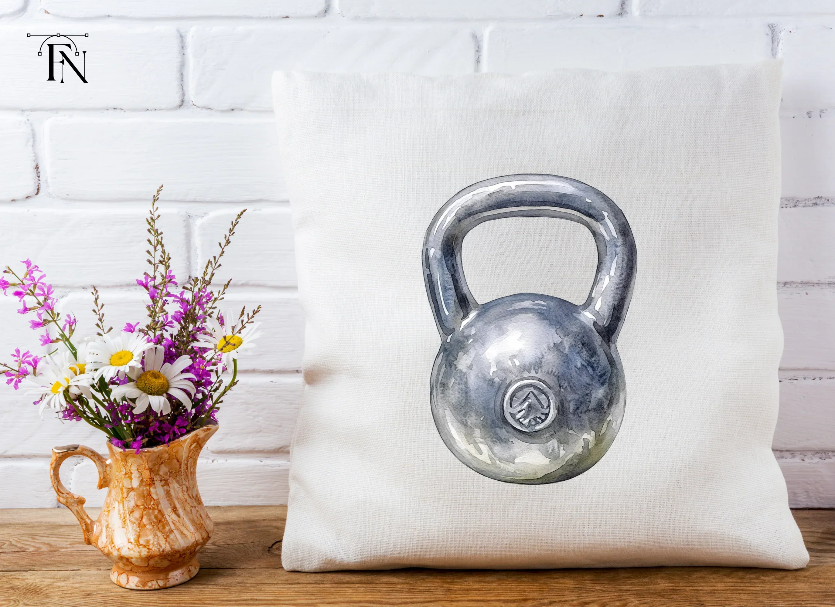 Kettlebell Fitness Clipart Bundle - Image 2