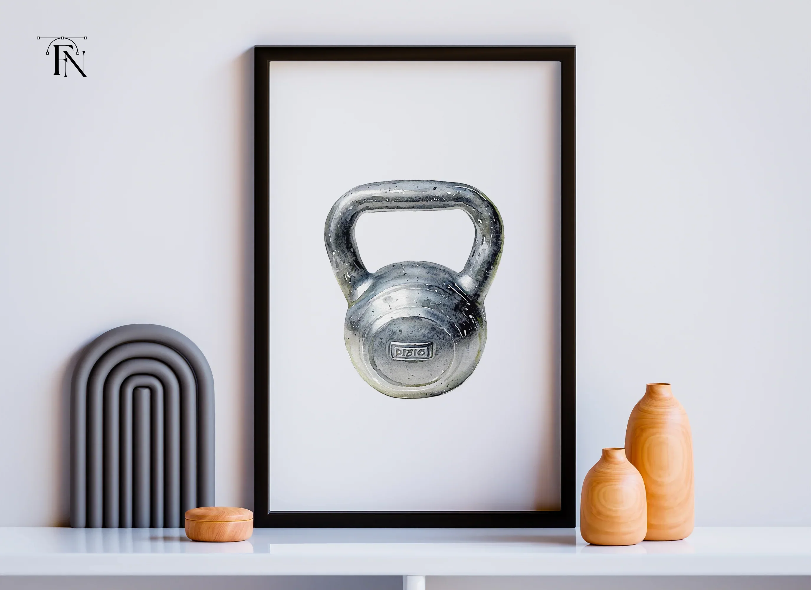 Kettlebell Fitness Clipart Bundle - Image 3