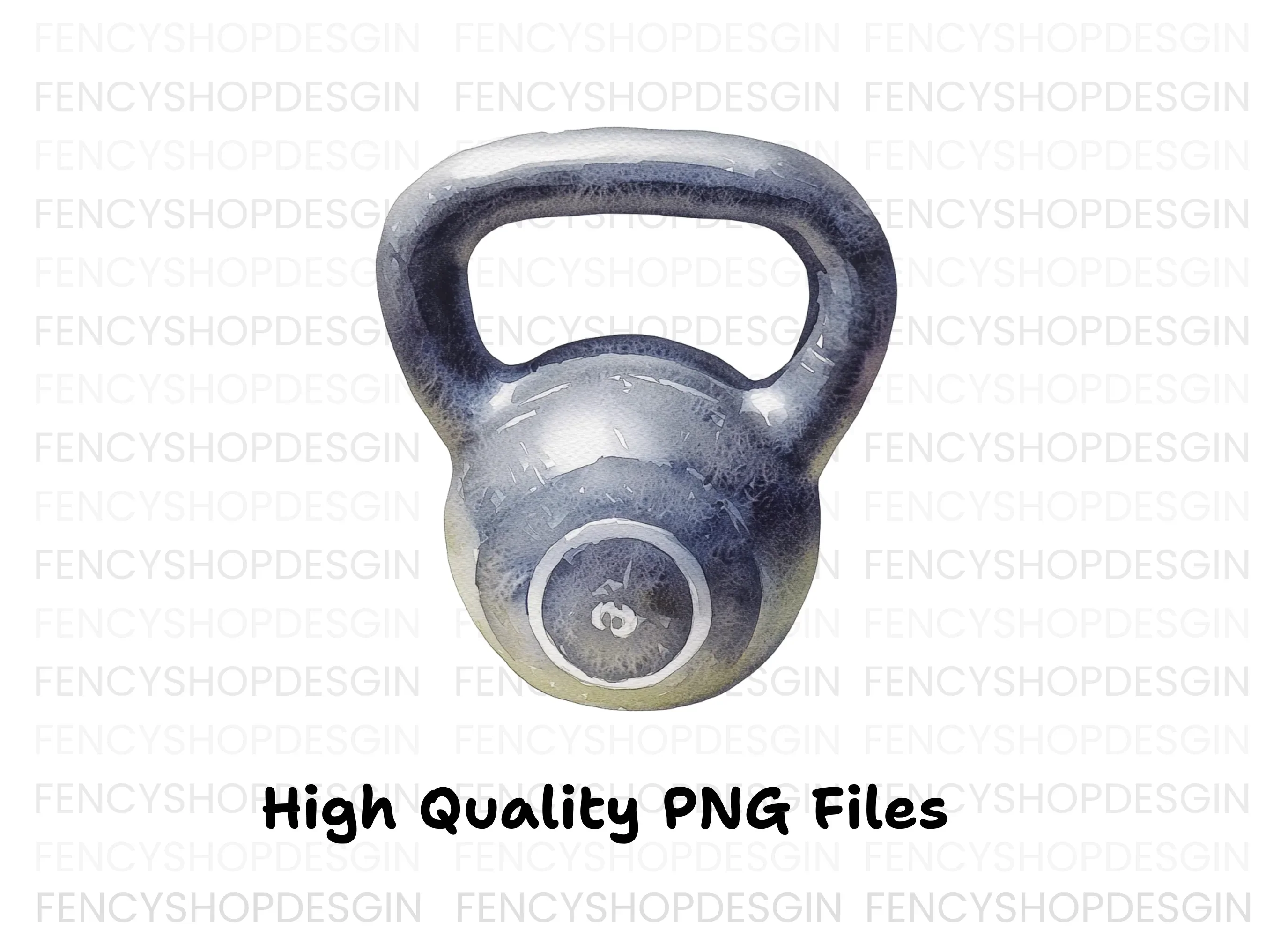 Kettlebell Fitness Clipart Bundle - Image 5