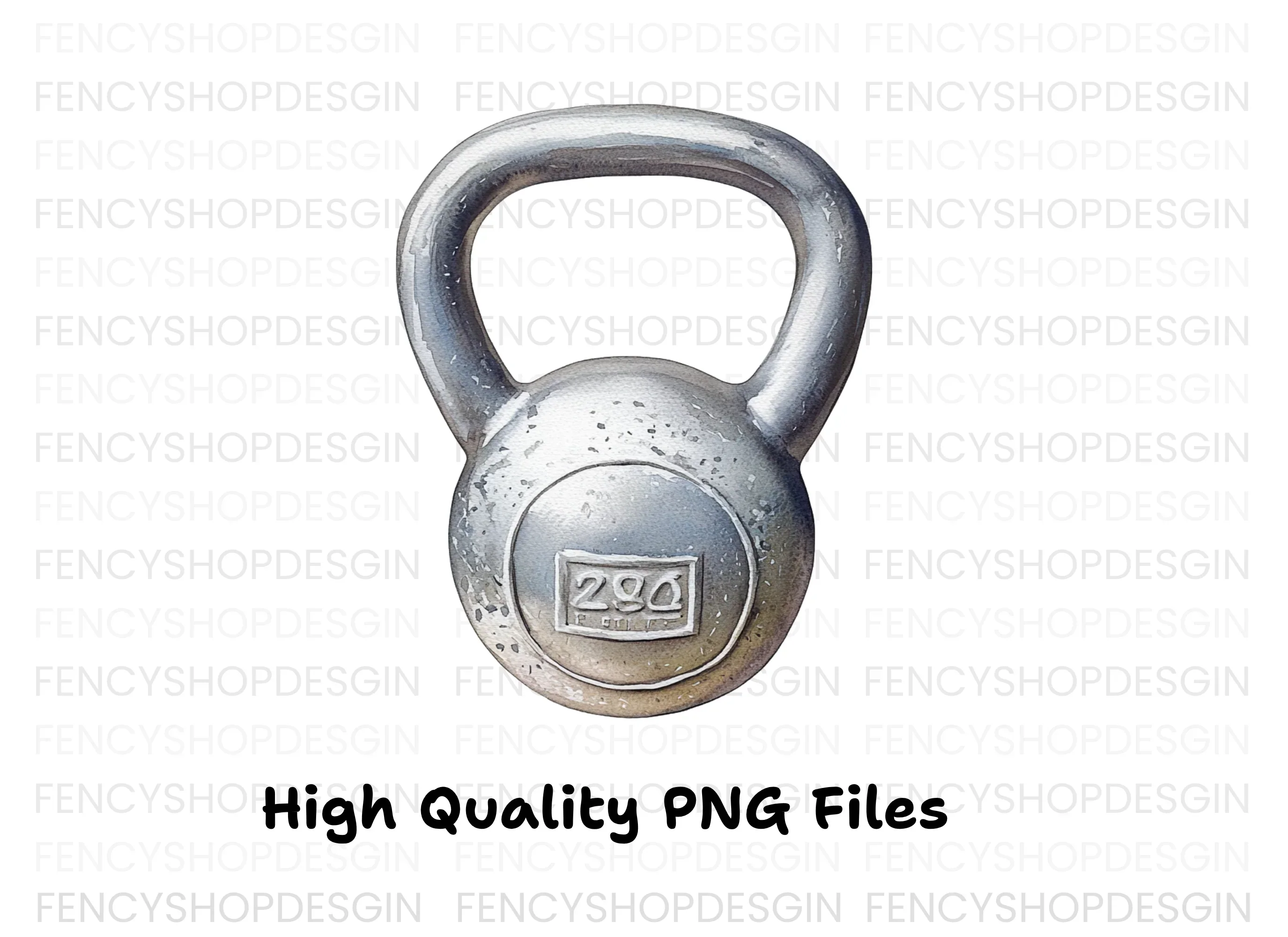Kettlebell Workout Clipart Bundle - Image 3