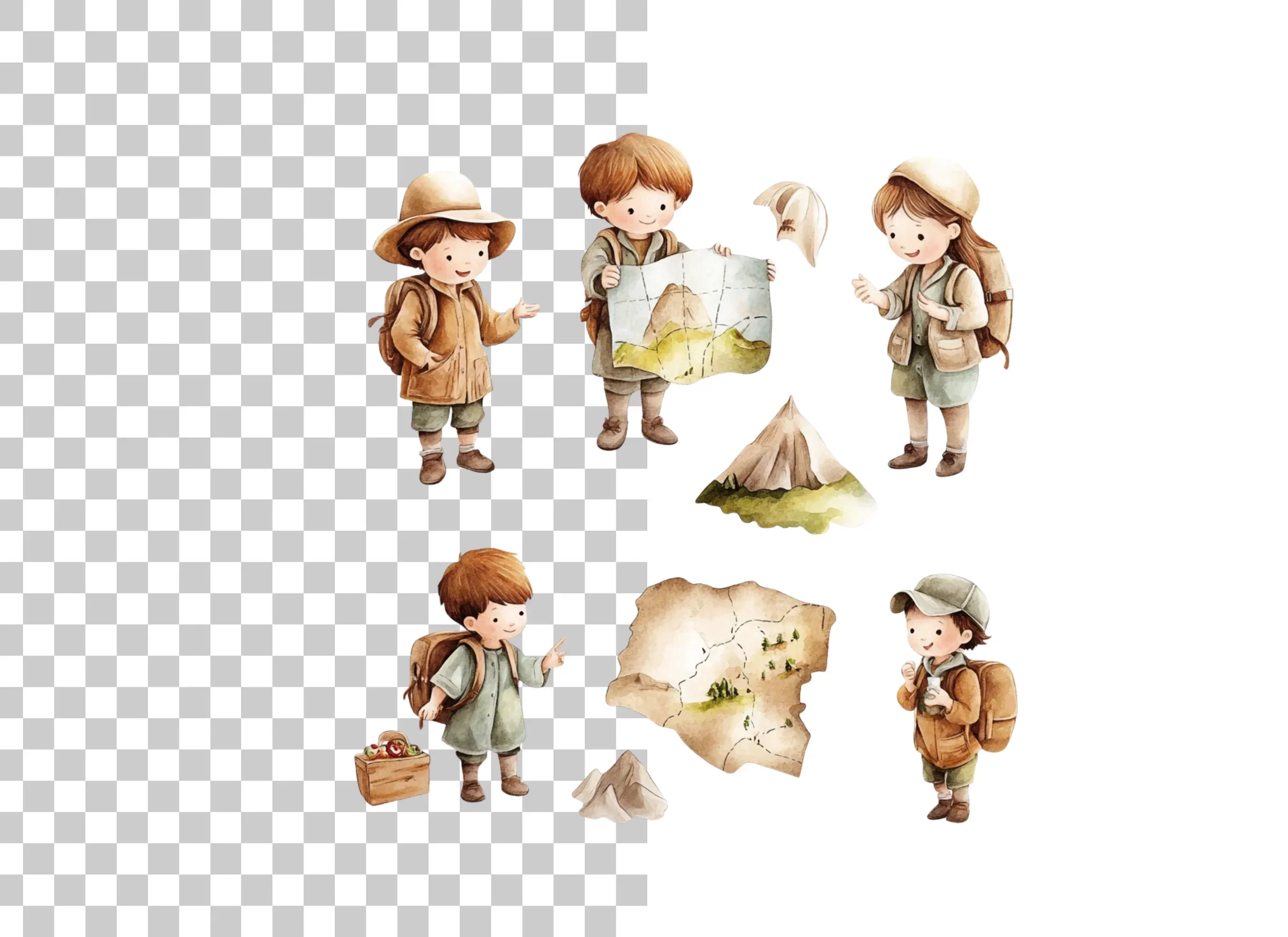 Kids Adventure Clipart Bundle - Image 6