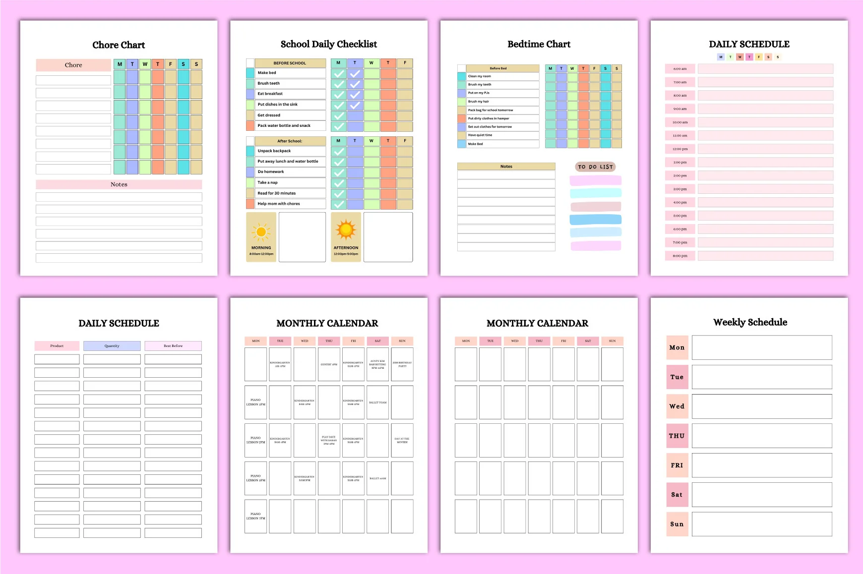 Kids Calendar Planner - Image 2