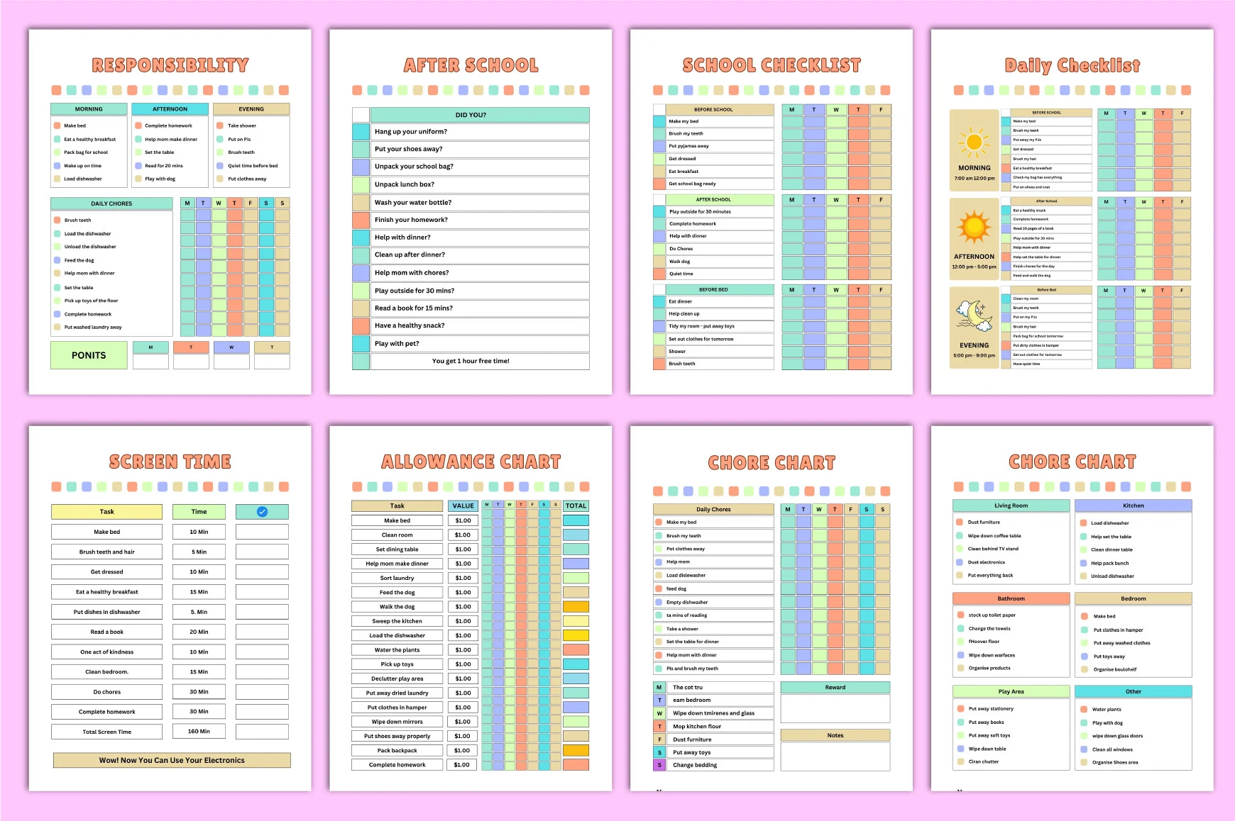 Kids Chore Chart Planner - Image 2