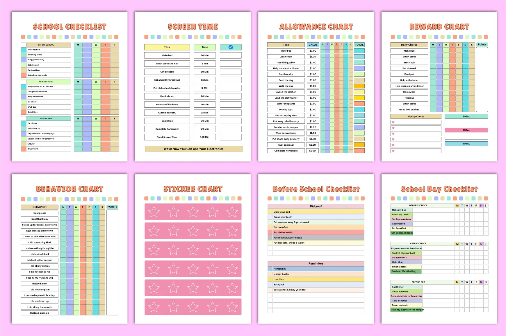 Kids Chore Chart Planner - Image 3