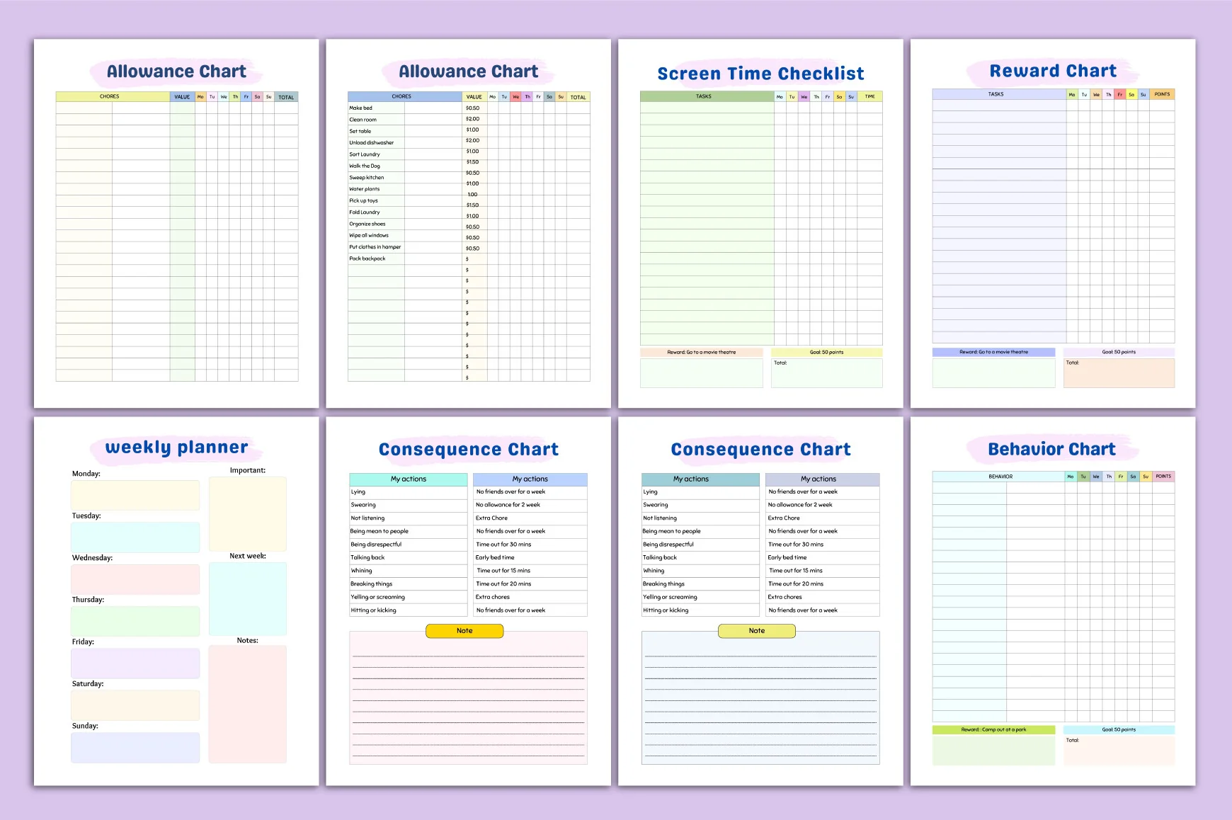 Kids Chore Charts Planner - Image 6