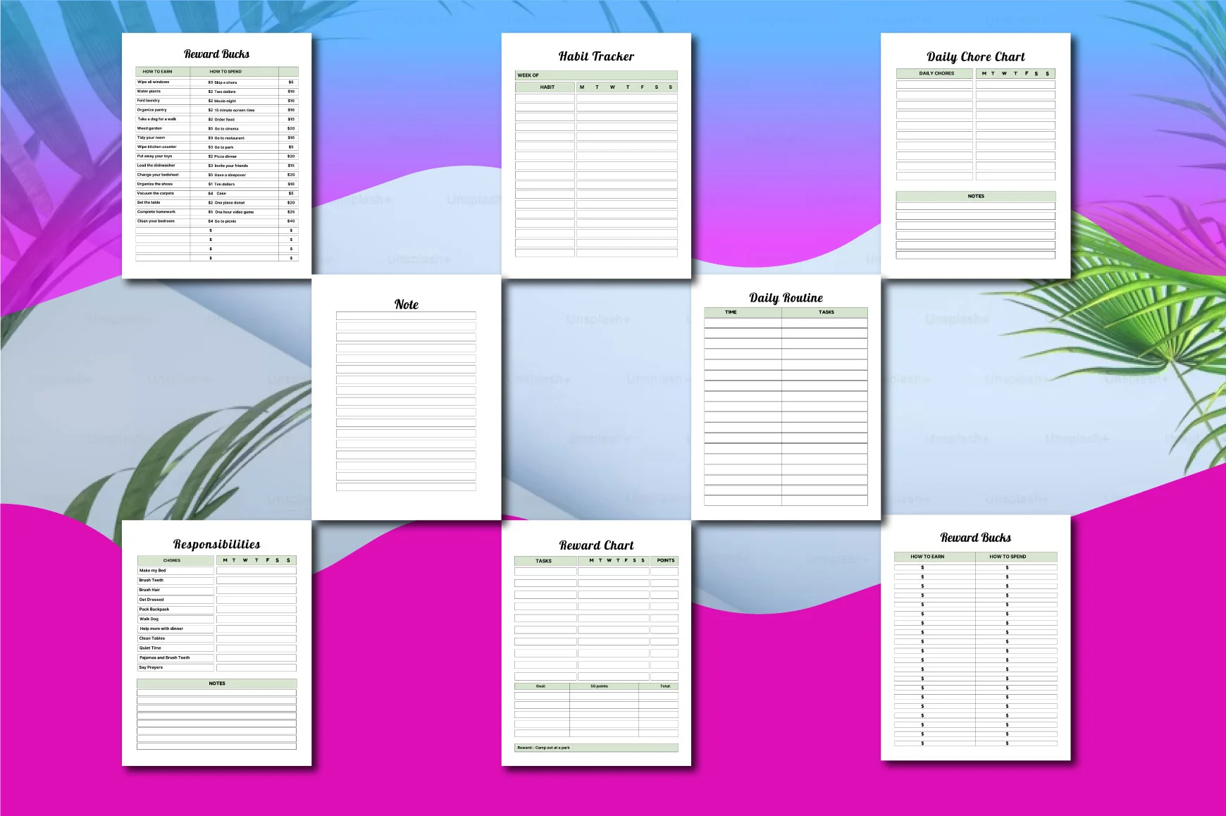 Kids Chore Charts Planner - Image 2