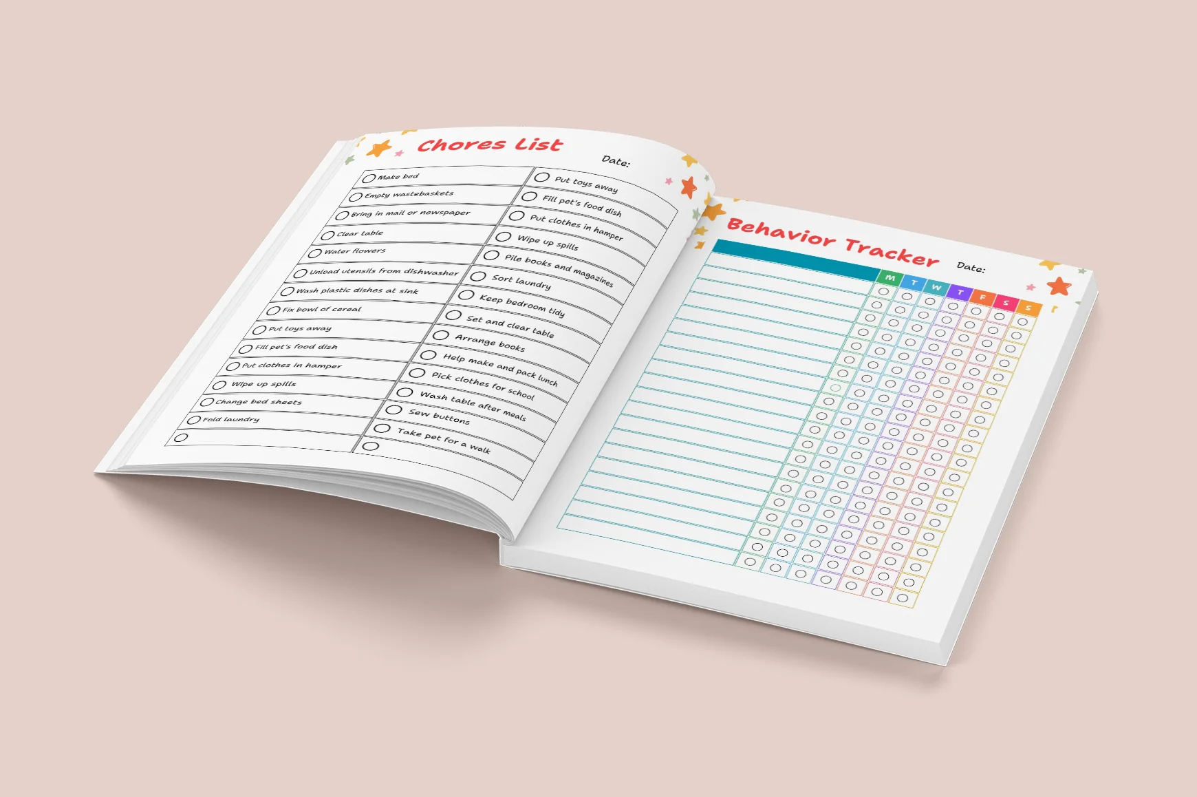 Kids Chore Responsibility Chart Planner - Image 2