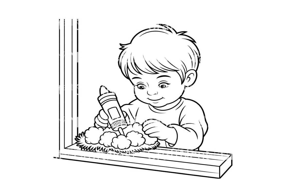 Kids Crafting Winter Scene Coloring Books - Image 4