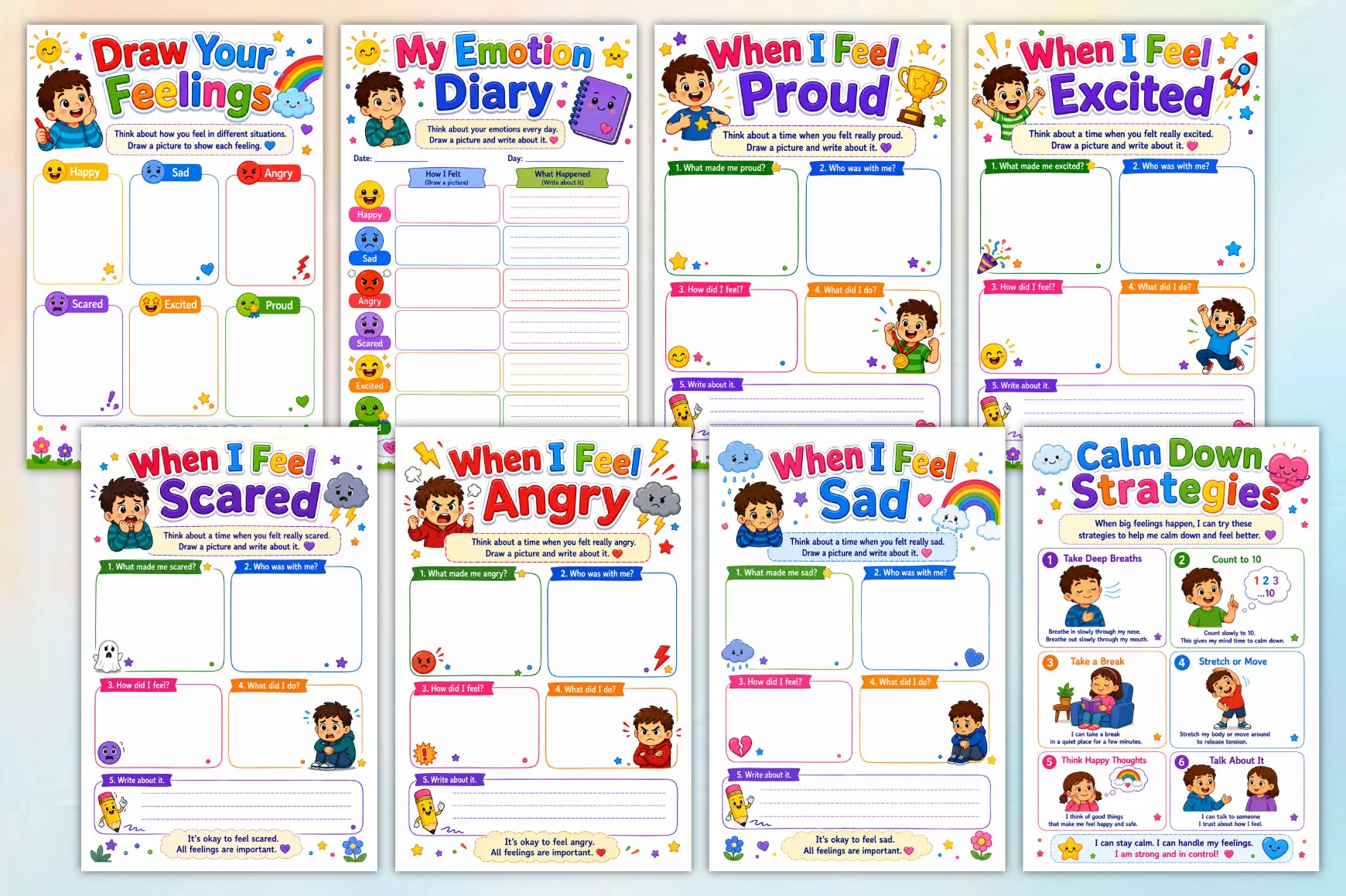 Kids Emotional Learning Workbook - Image 2