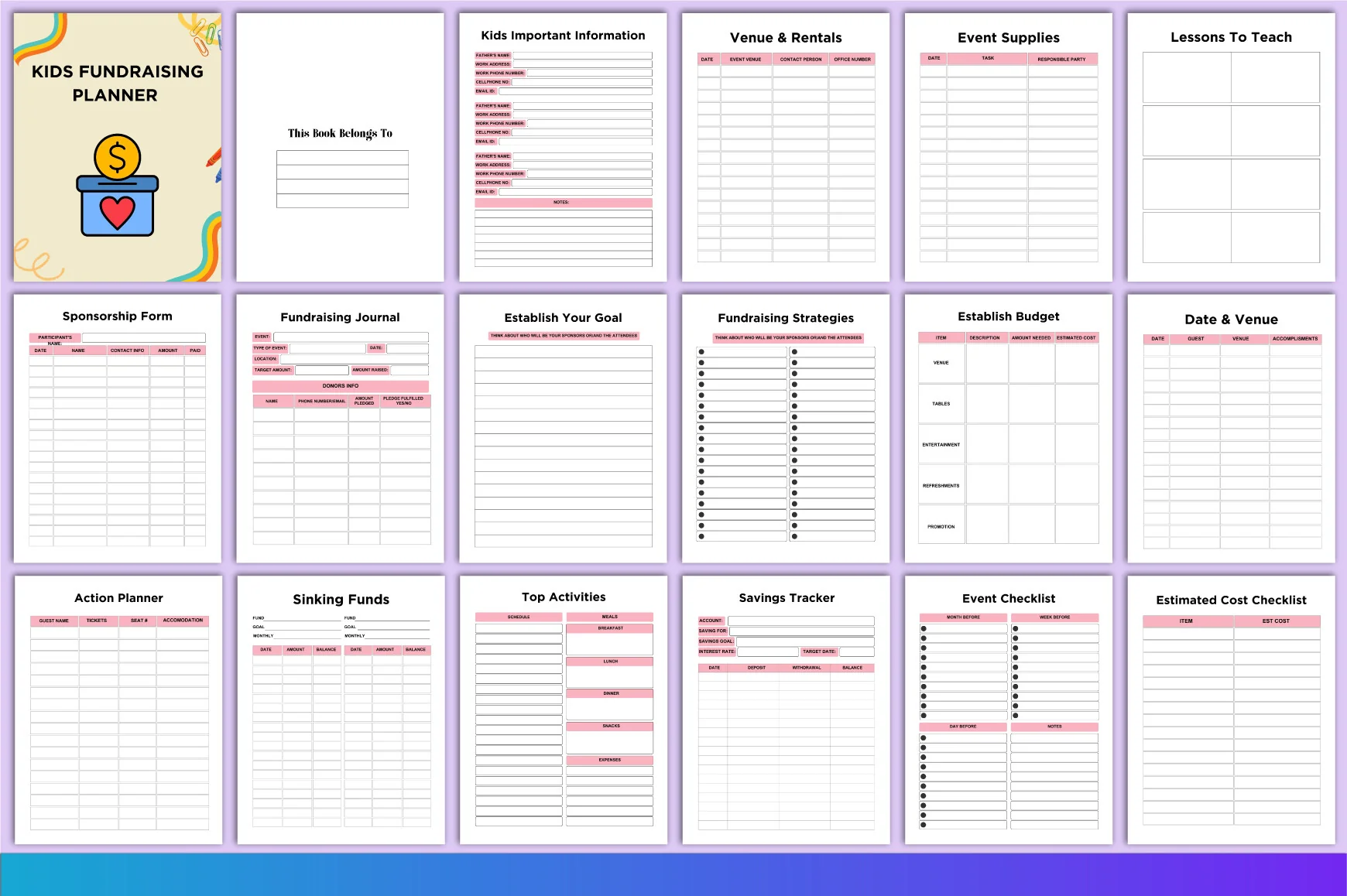 Kids Fundraising Planner - Image 2
