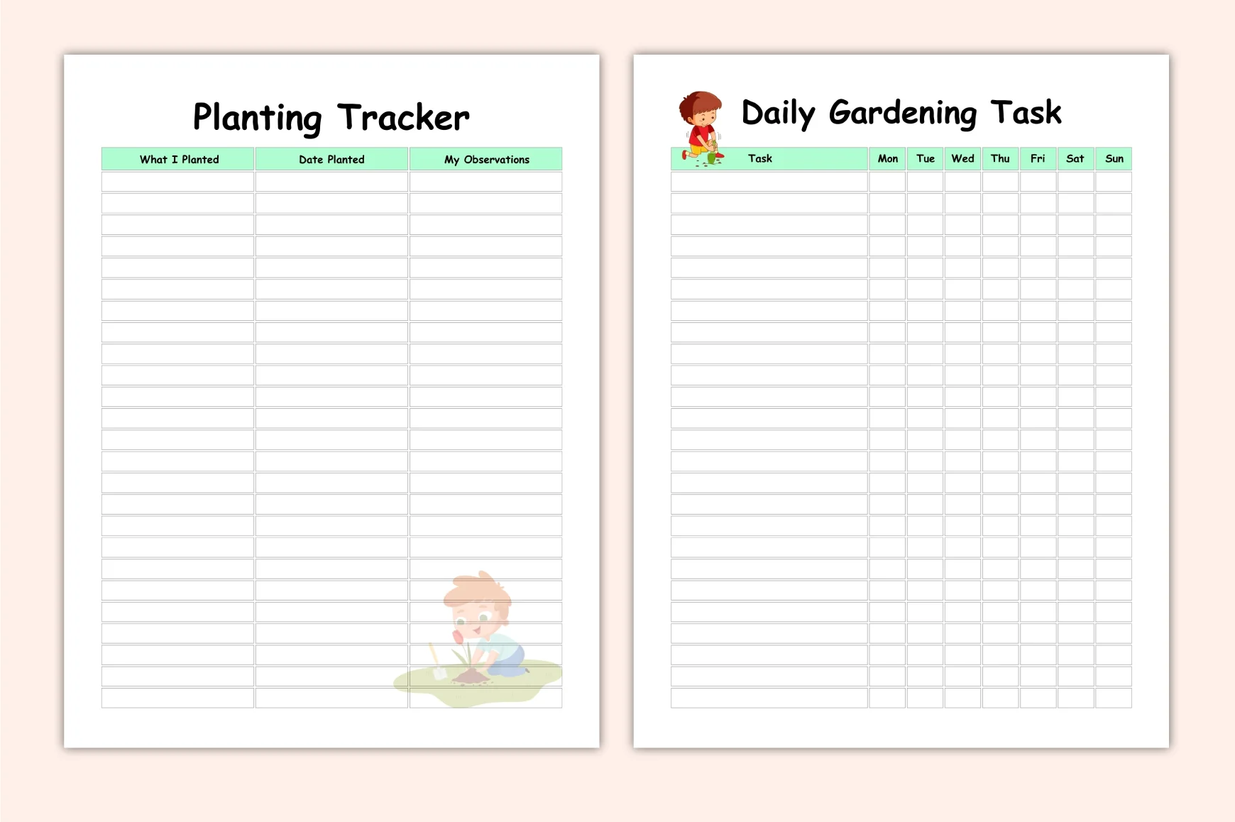 Kids Garden Planning Journal - Image 2