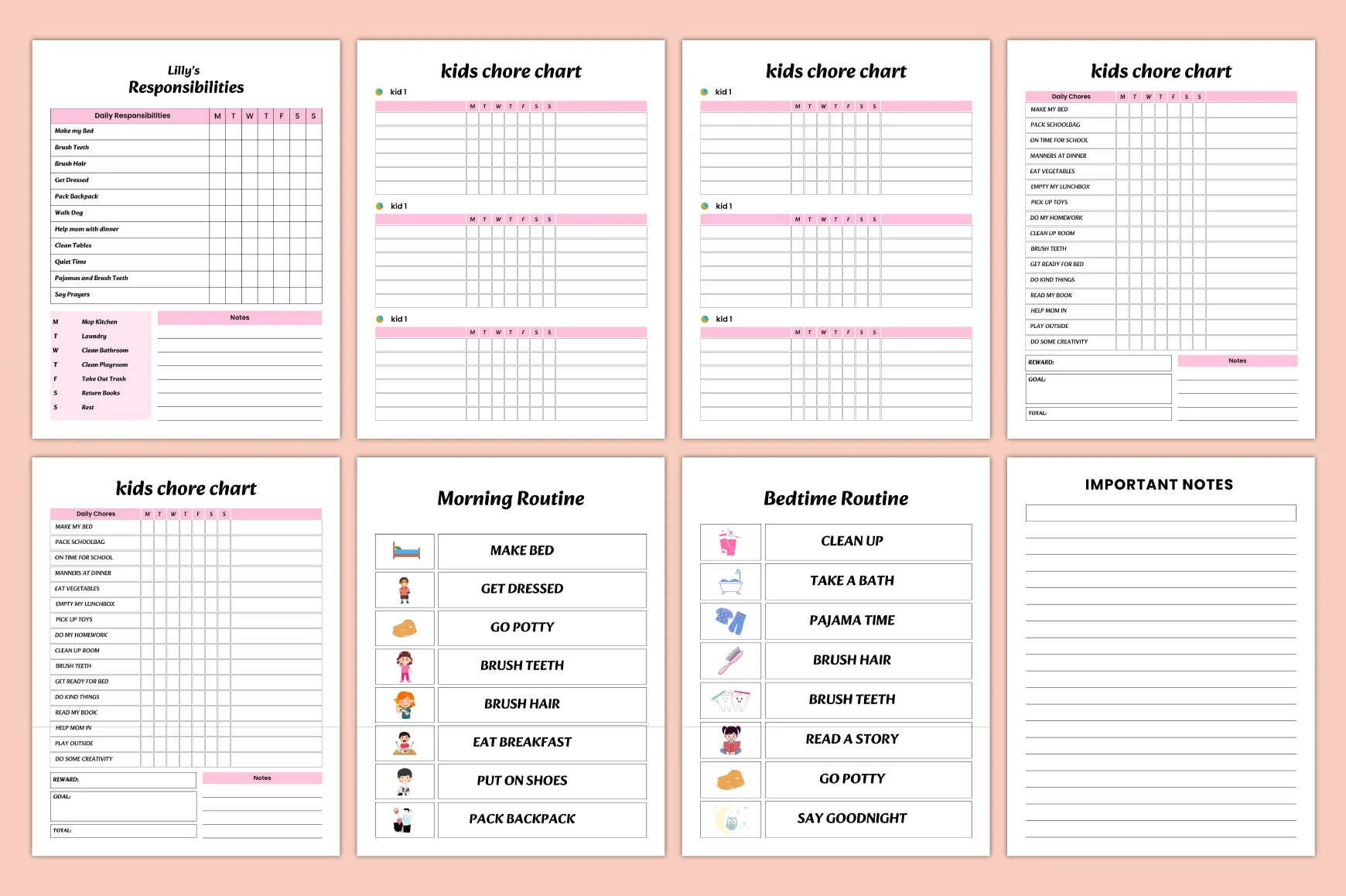 Kids Home Responsibility Chart - Image 3