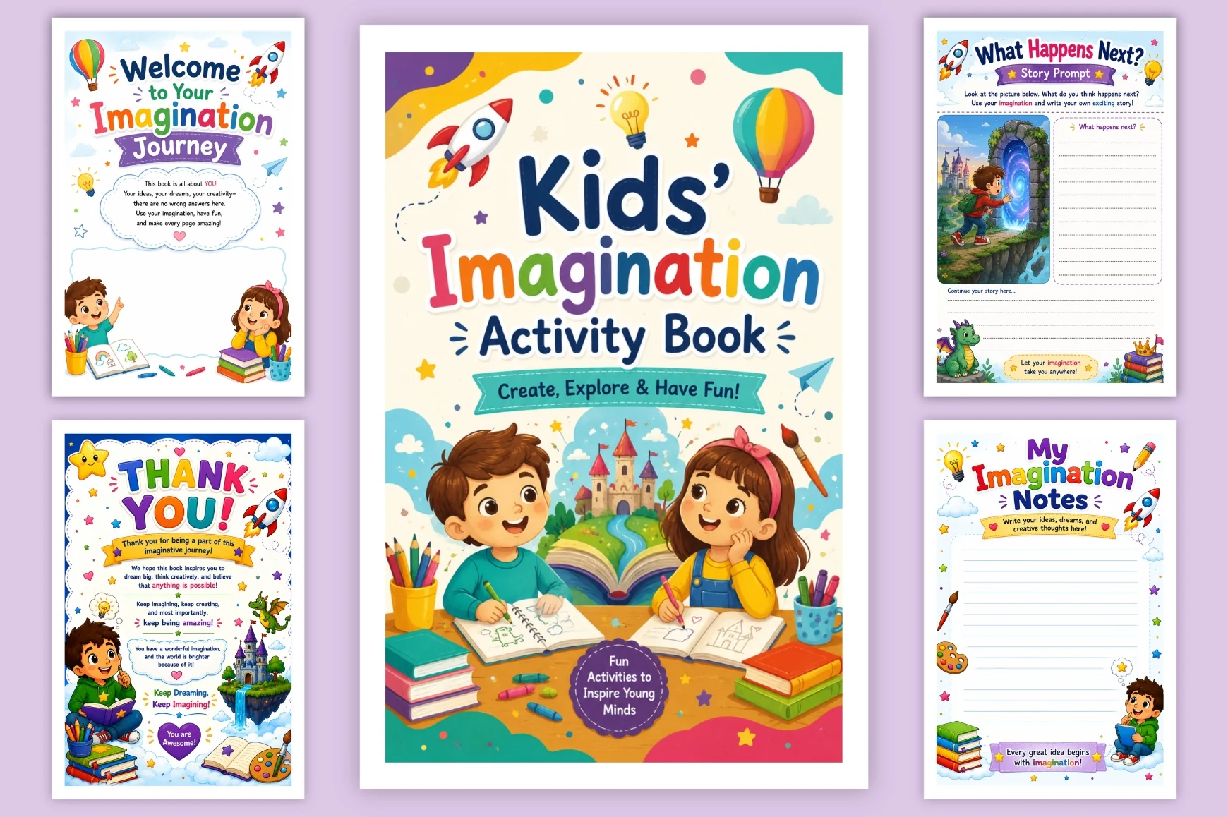 Kids Imagination Activity Book - Image 6