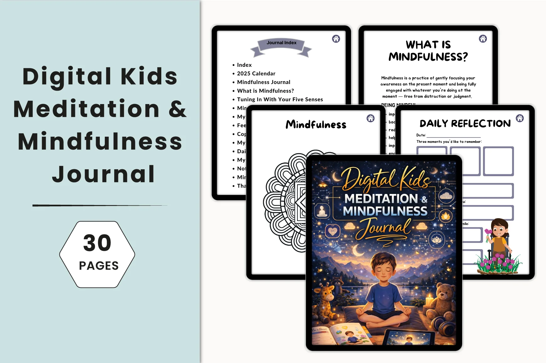 Kids Meditation Mindfulness Journal