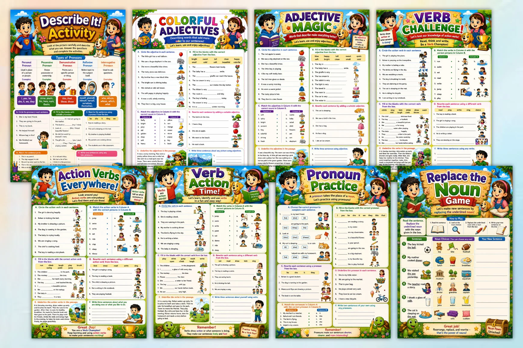 Kids Parts Of Speech Adventure Book - Image 2