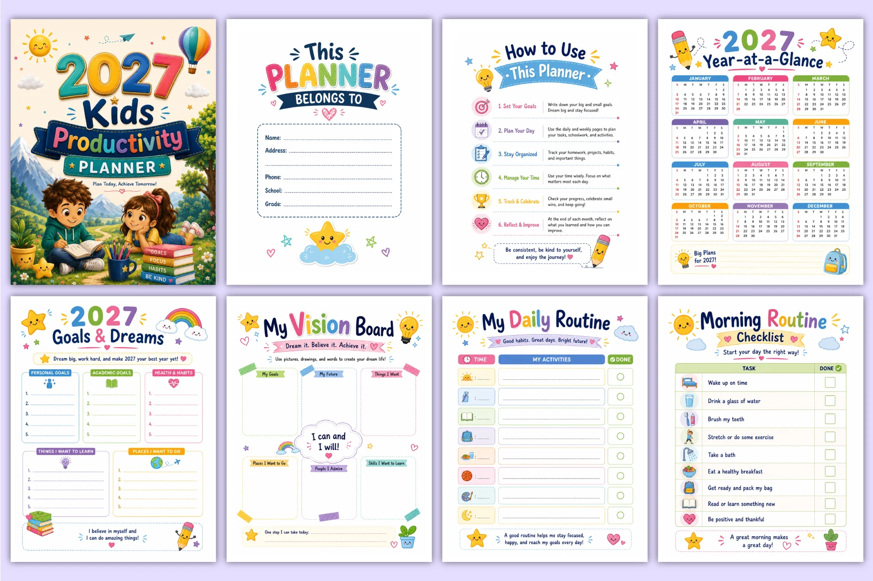 Kids Productivity Planner - Image 2