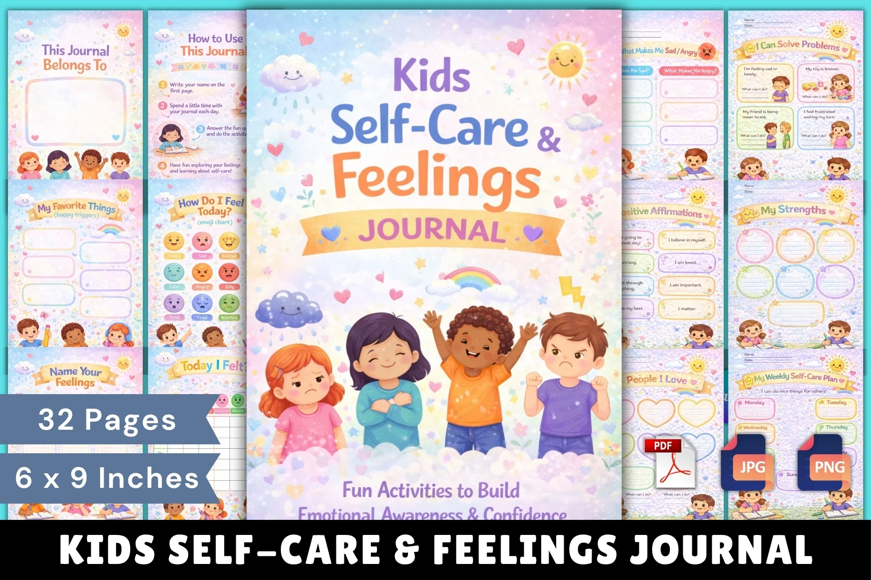 Kids' Self-Care Feelings Journal