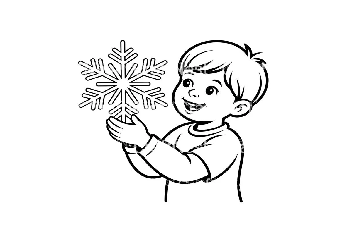 Kids Snowflakes Coloring Books - Image 3