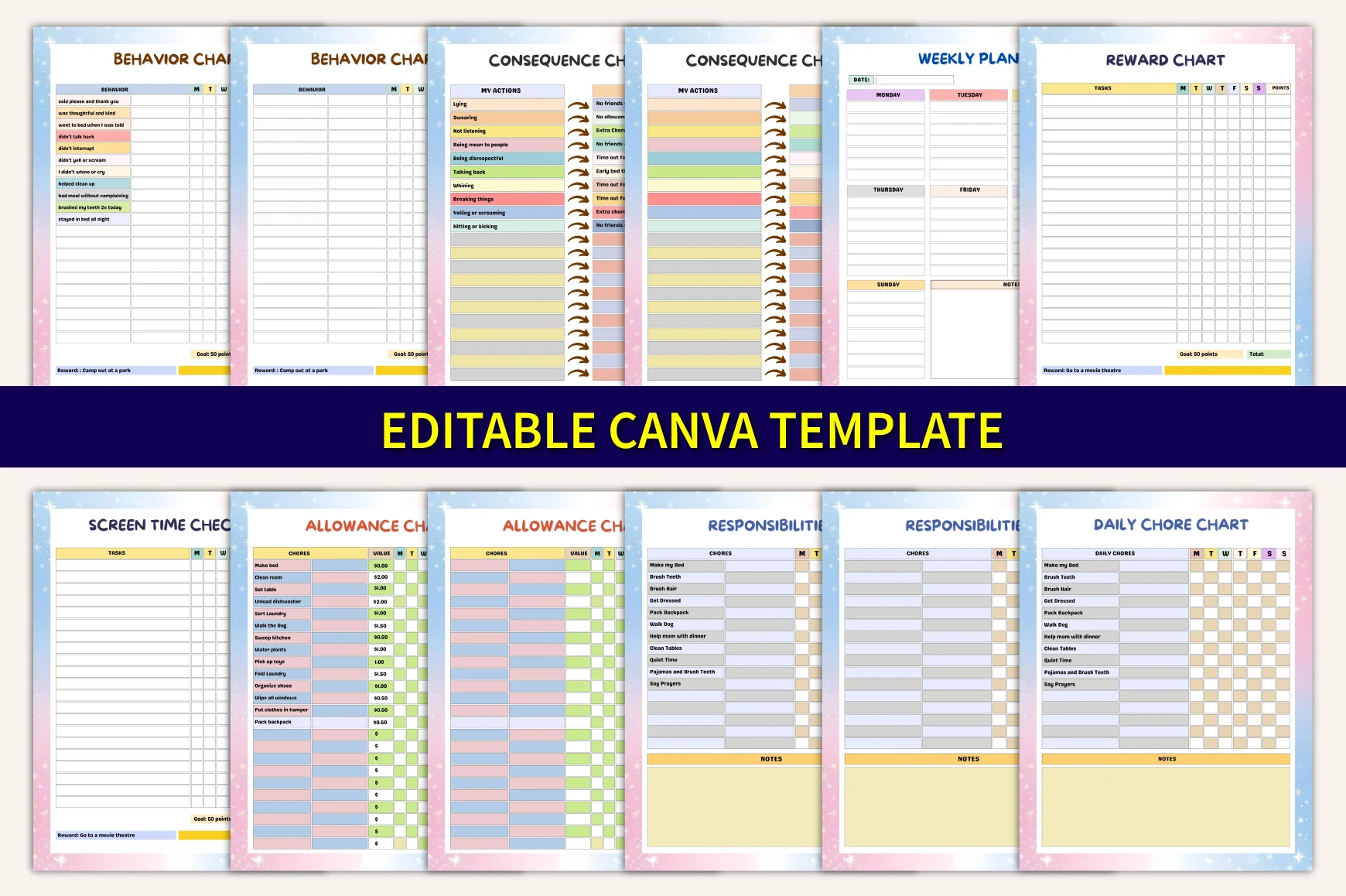 Kids Task Reward Charts Planner - Image 7