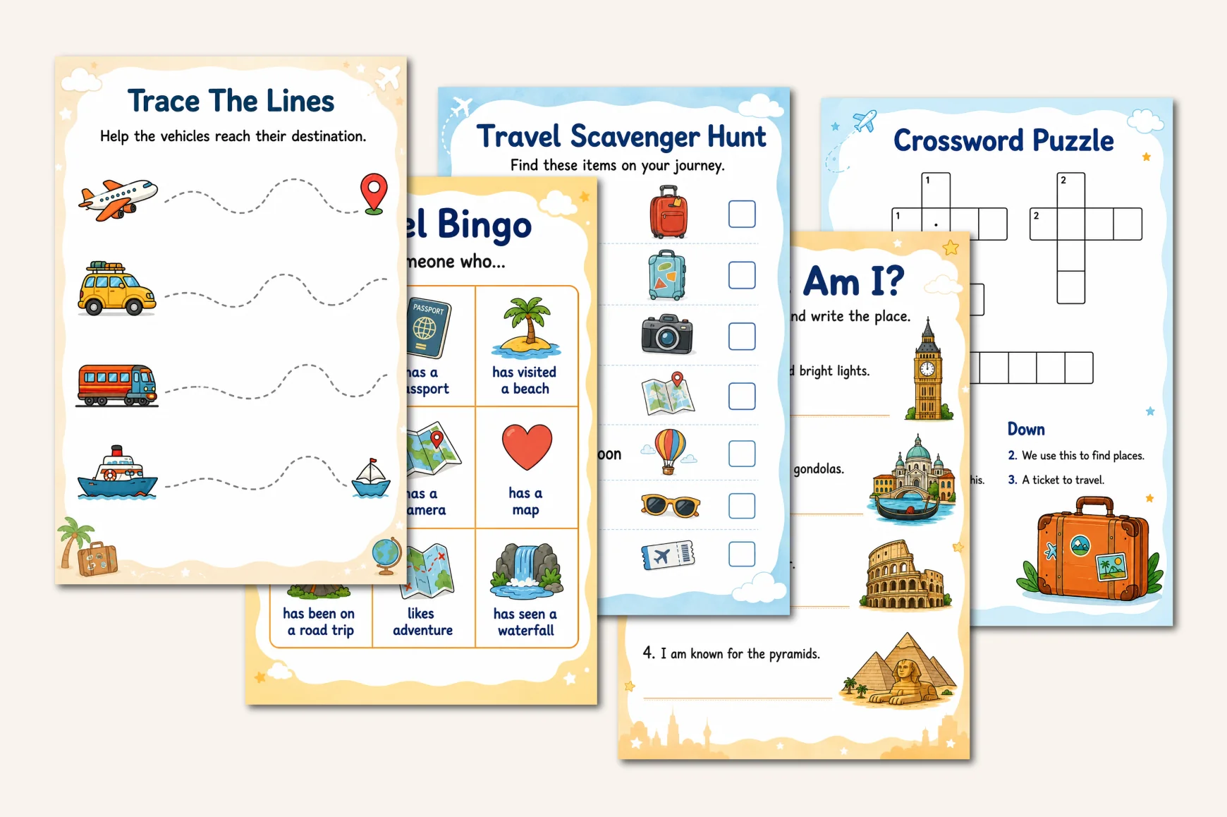 Kids Travel Activity Book - Image 3