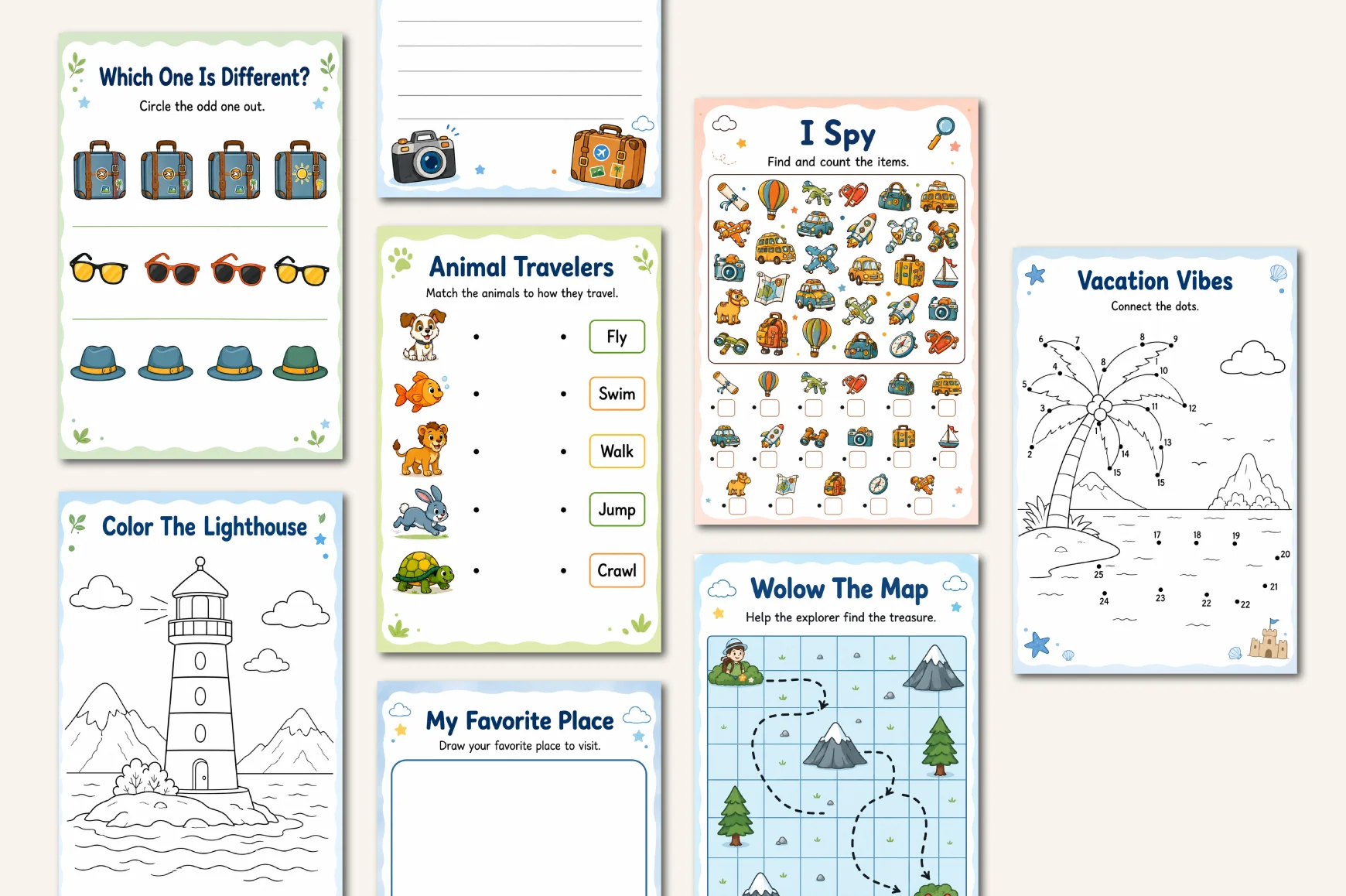 Kids Travel Activity Book - Image 4