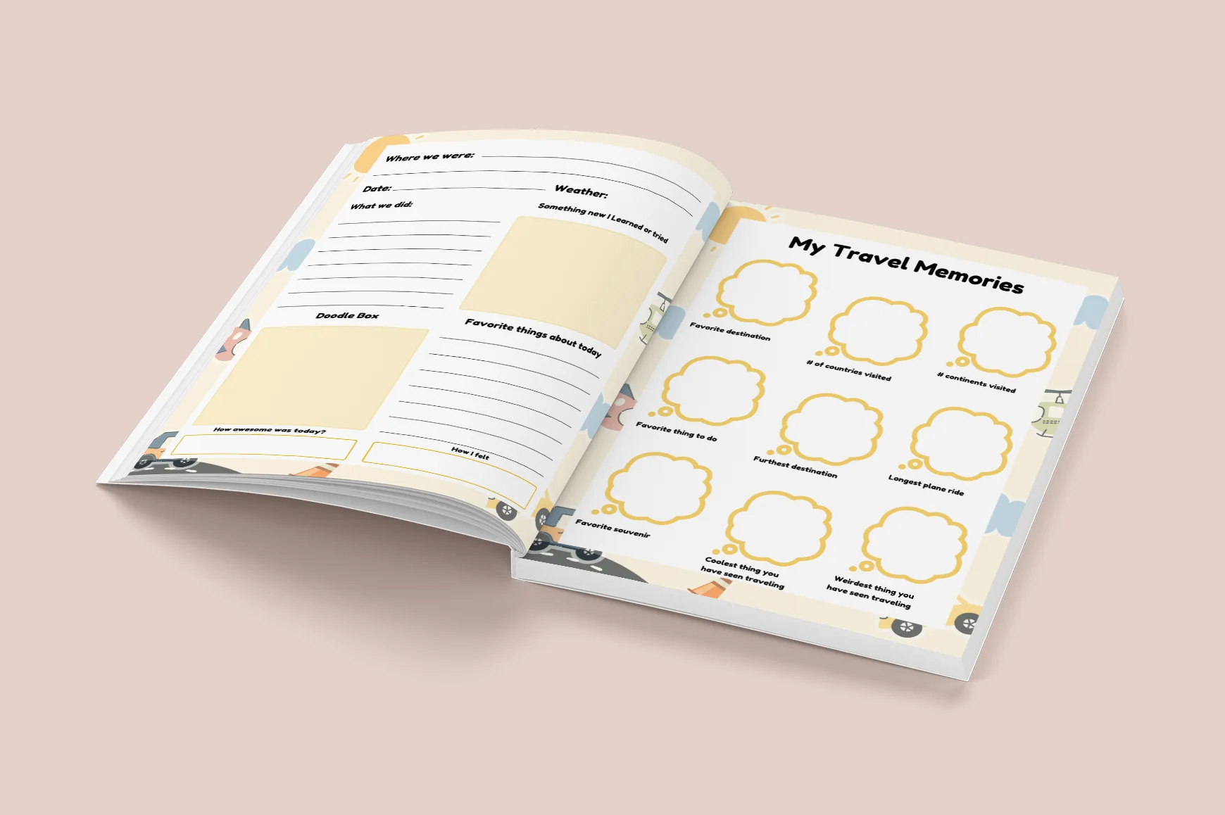 Kids Travel Memories Journal - Image 2